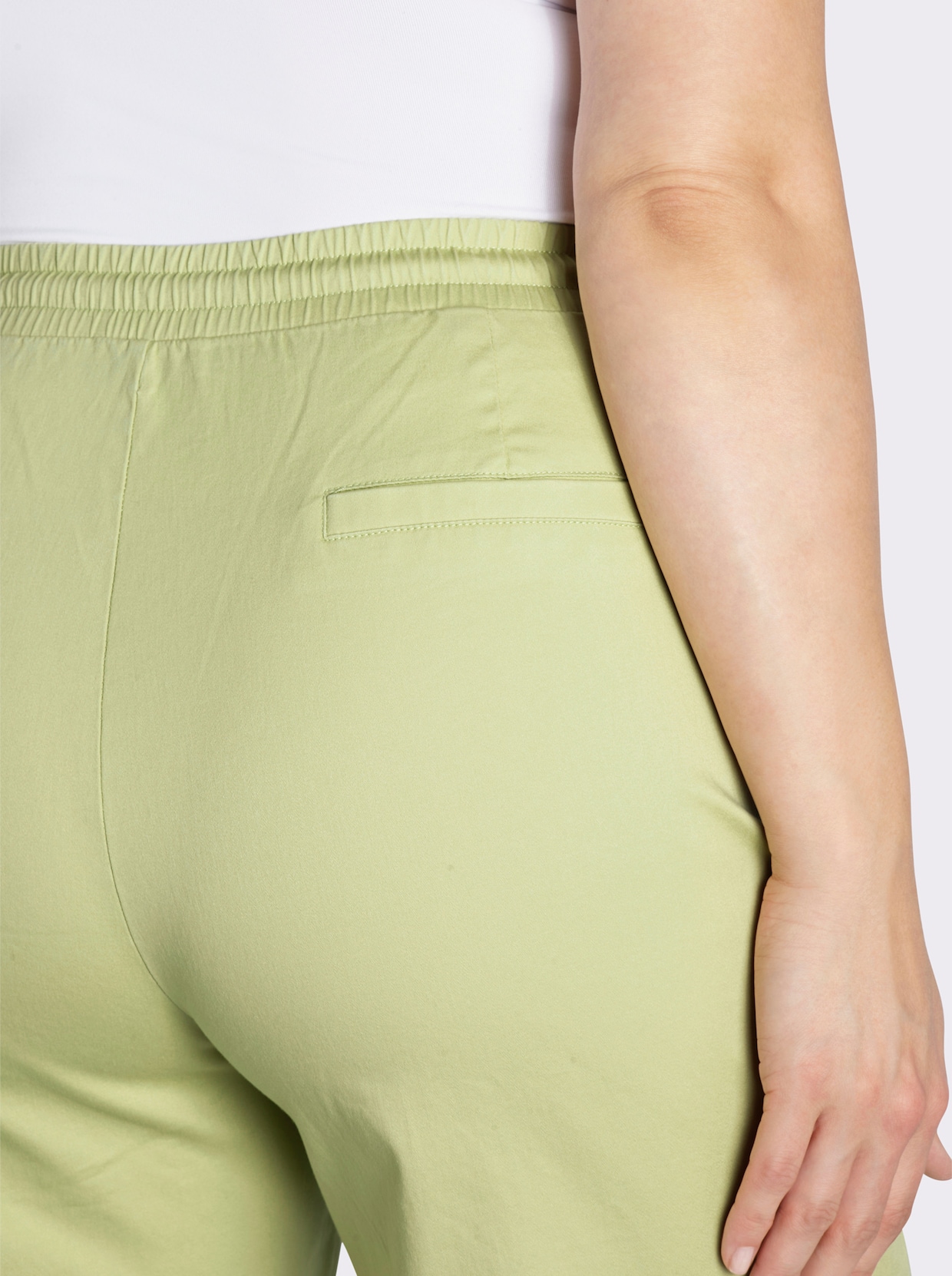 sheego Jogg Pants mit Lurex-Kordel - pistazie