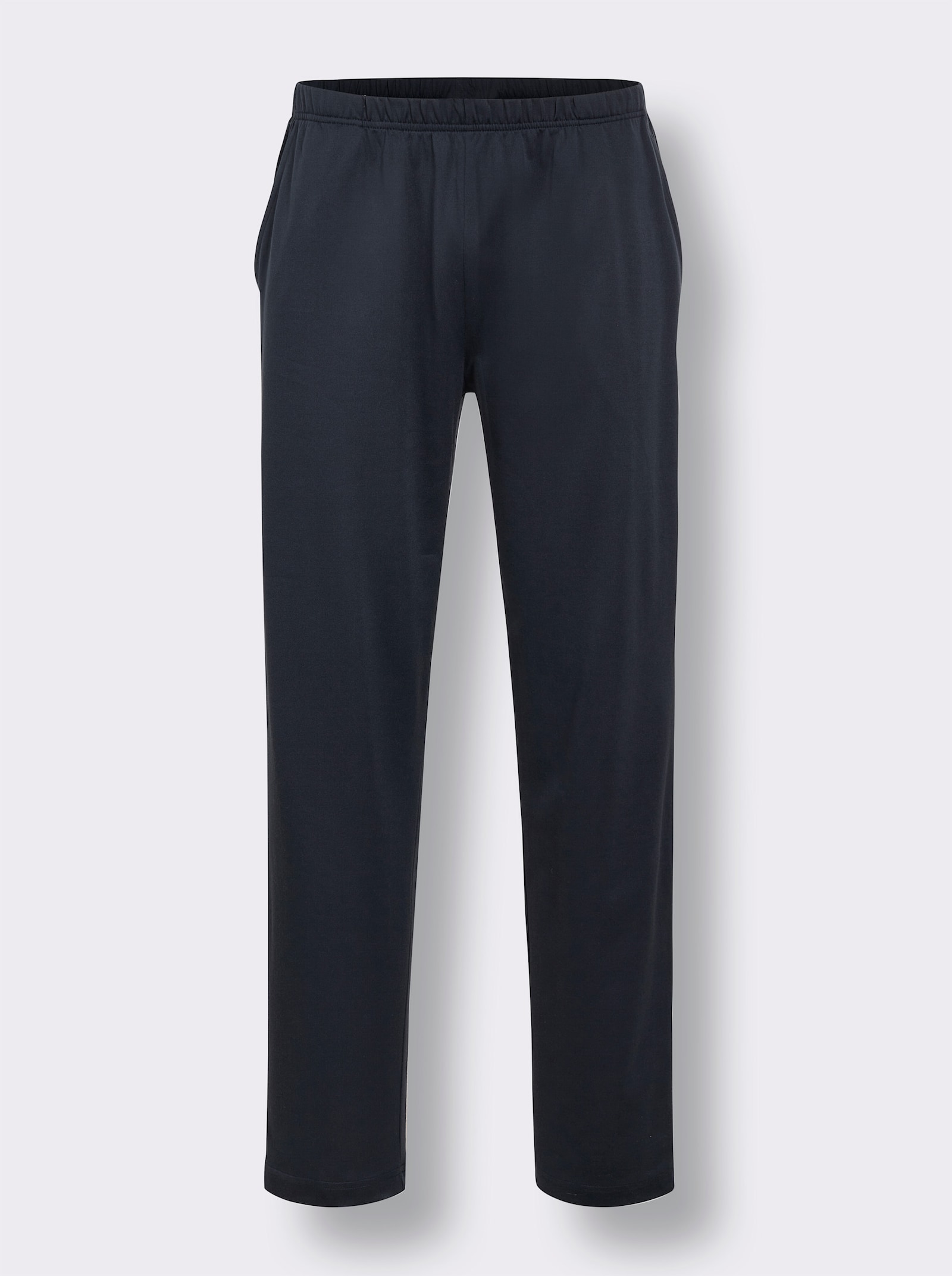 Hajo Schlafanzug - marine-geringelt