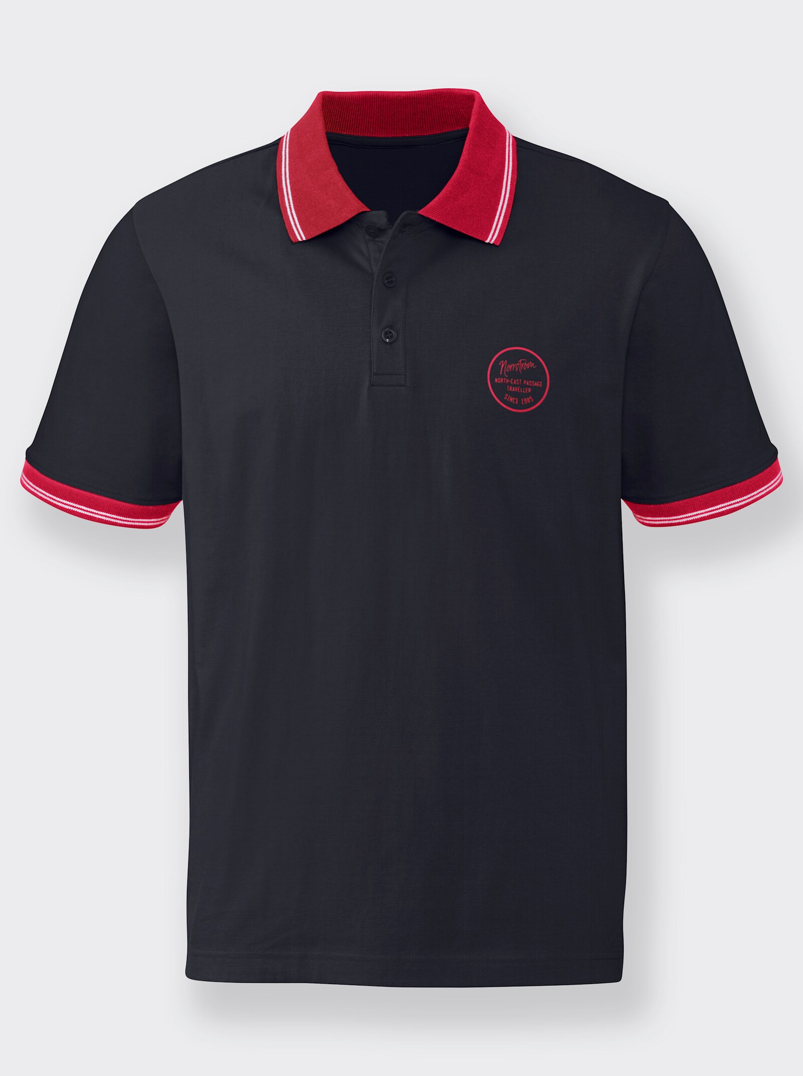Catamaran Kurzarm-Poloshirt - marine