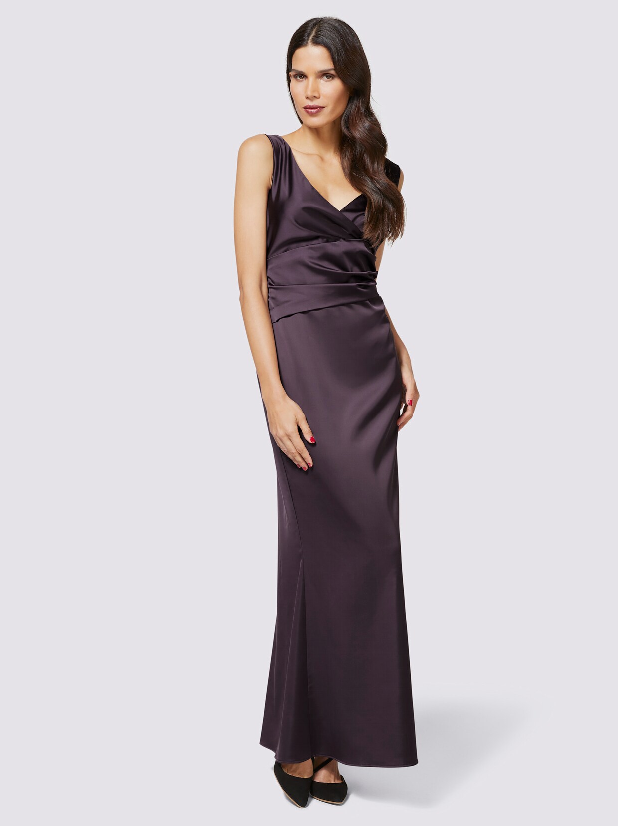 heine Abendkleid - aubergine
