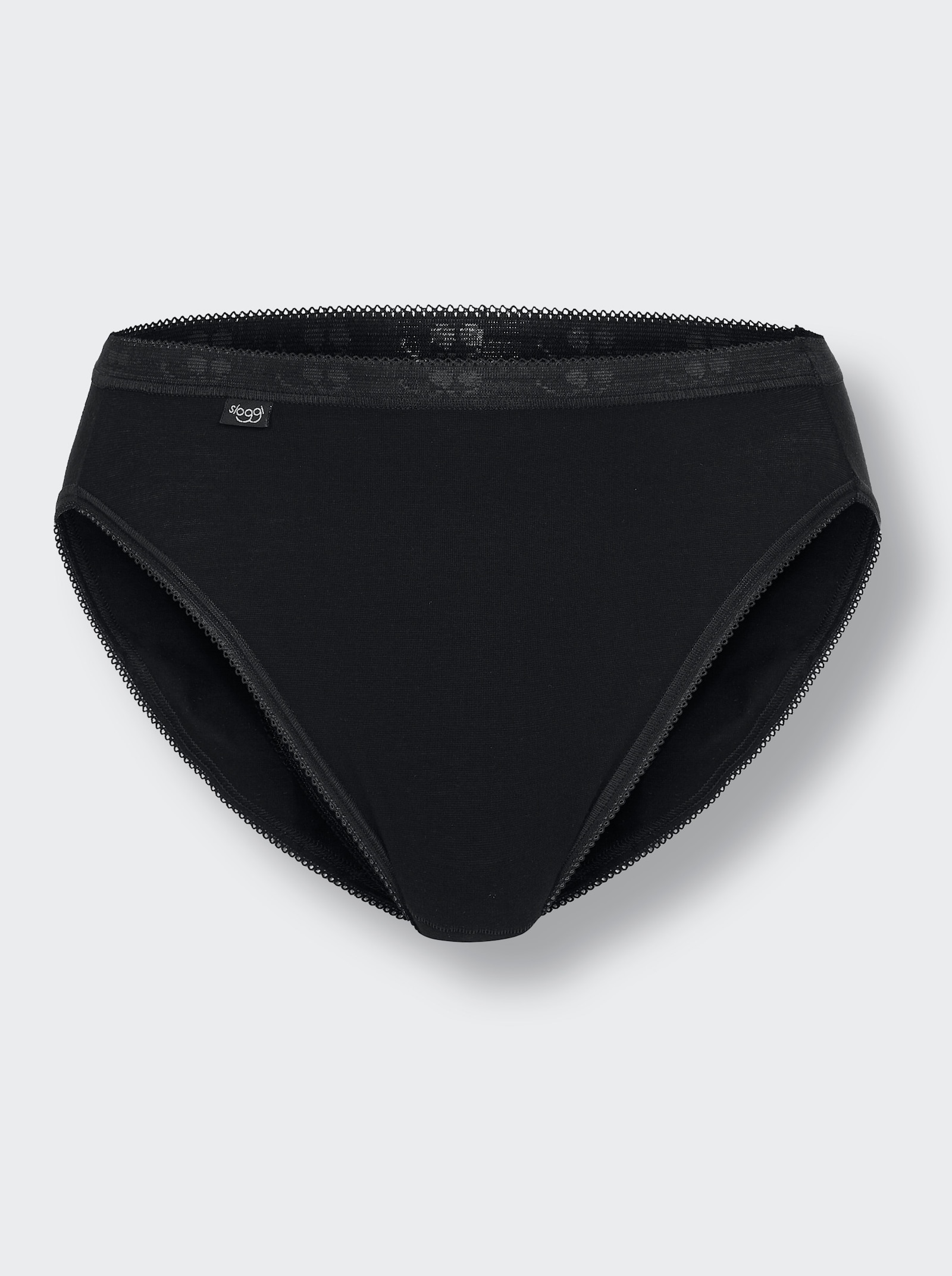 Sloggi Jazzpanty, ploché švy - čierna