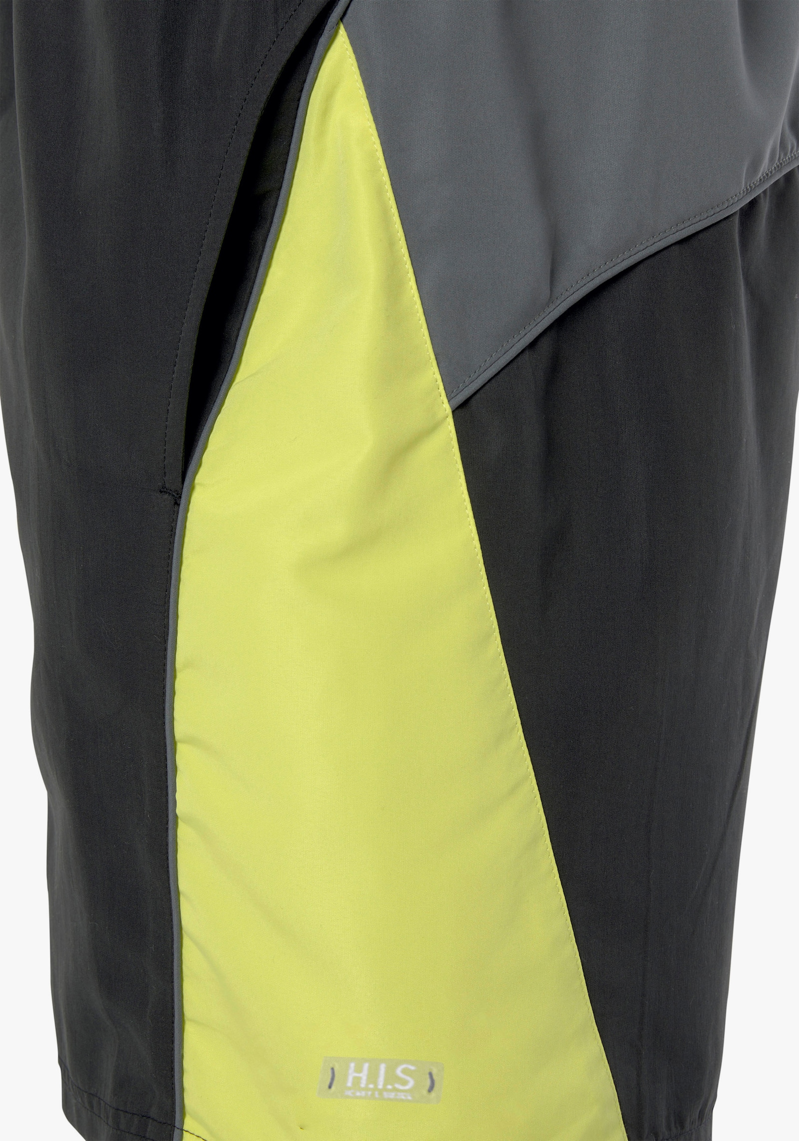 H.I.S Badeshorts - schwarz-gelb