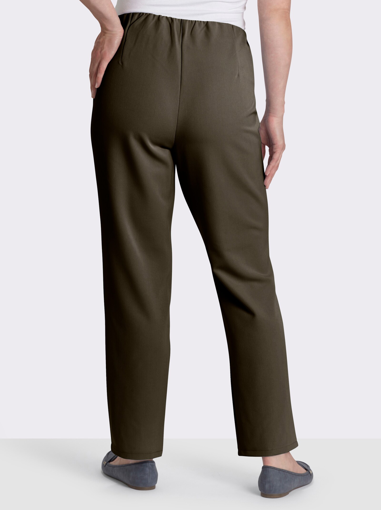 Stretch-Hose mit innenliegendem Dehnbund - khaki
