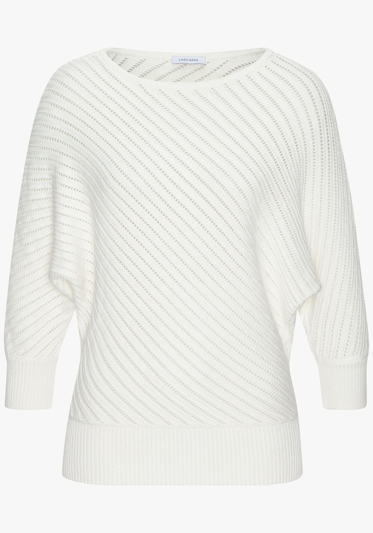 LASCANA 3/4 Arm-Pullover - creme