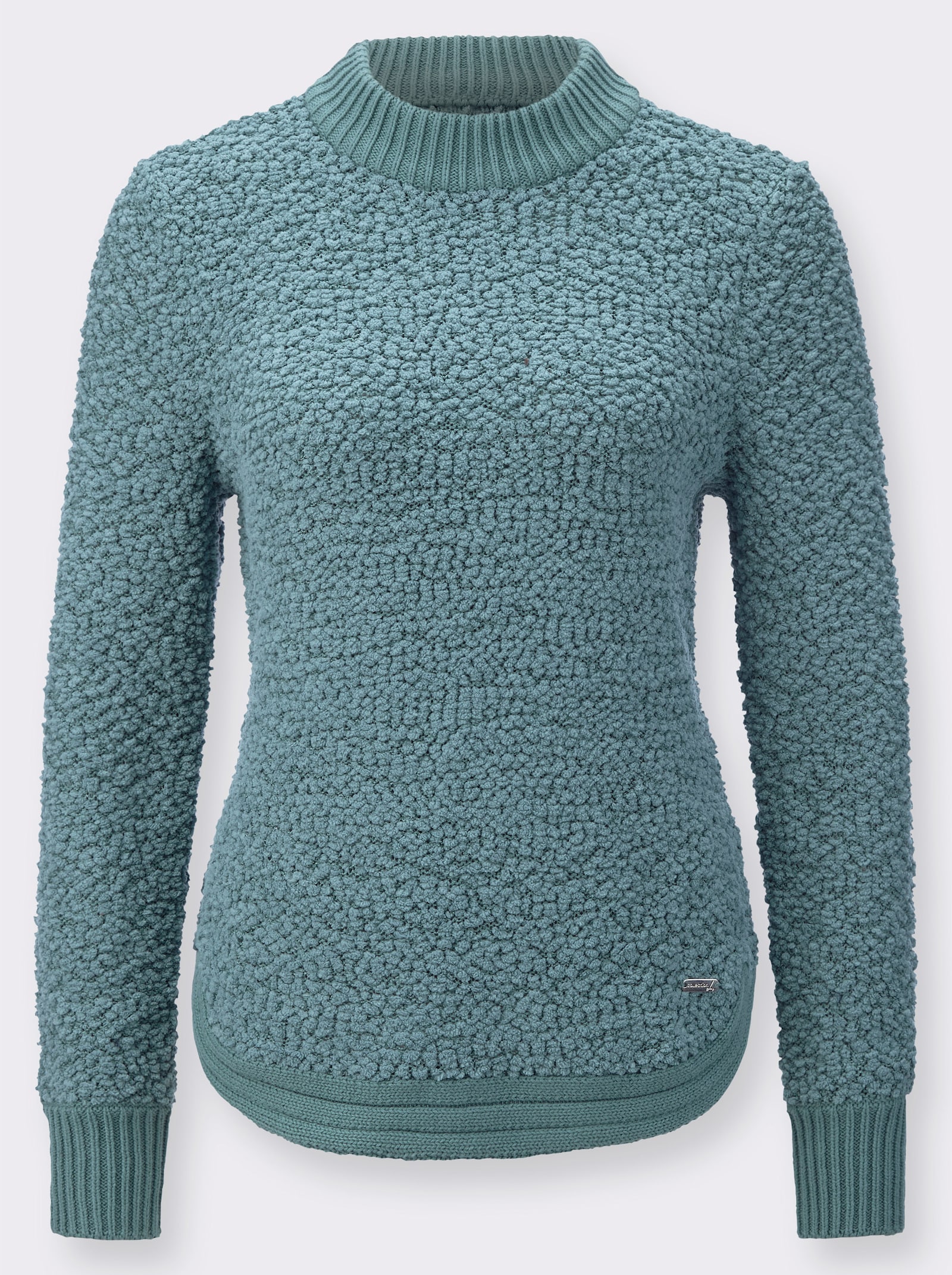 Pullover mit Stehkragen - jade
