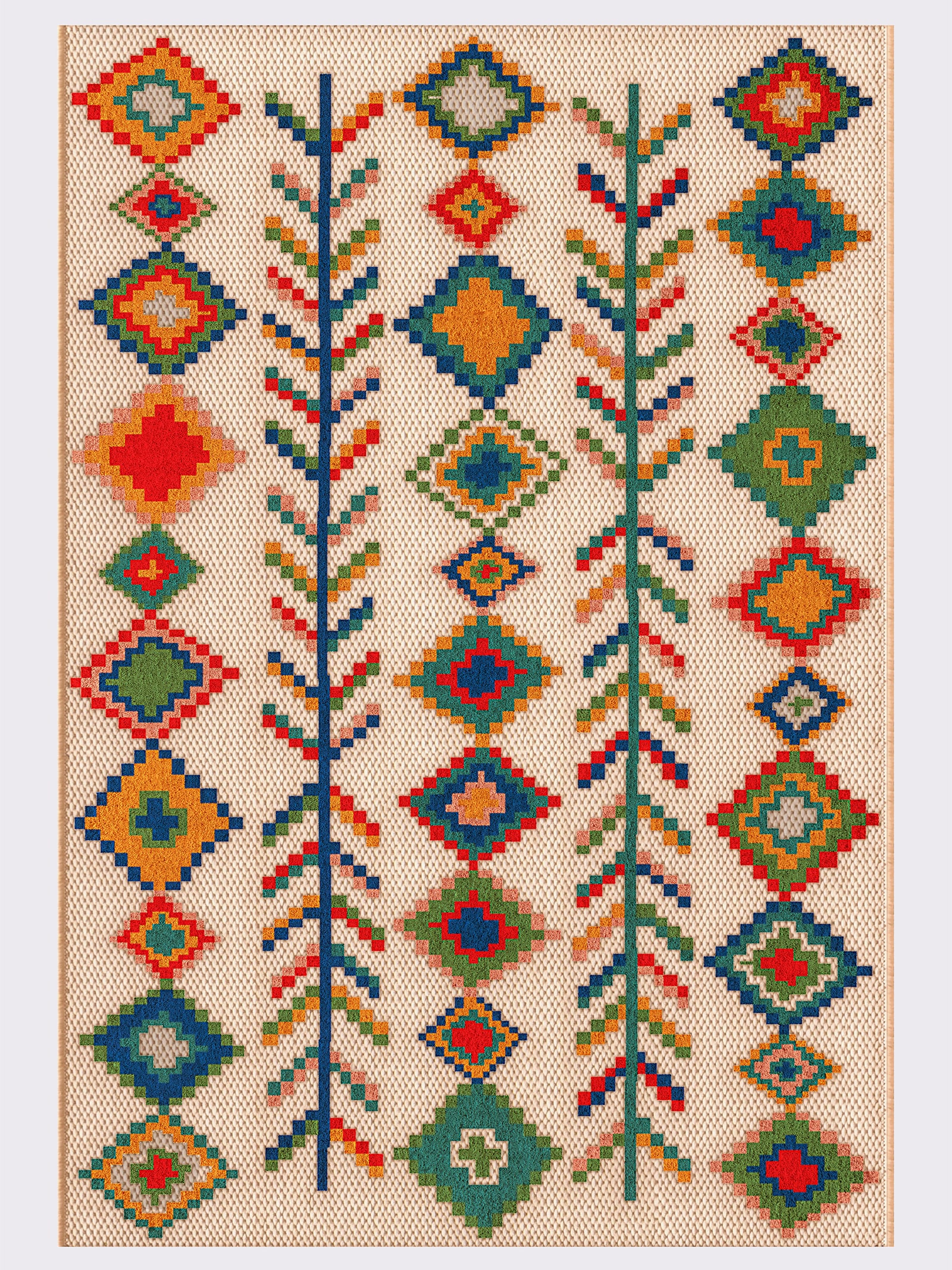 heine home Teppich - ecru-bunt