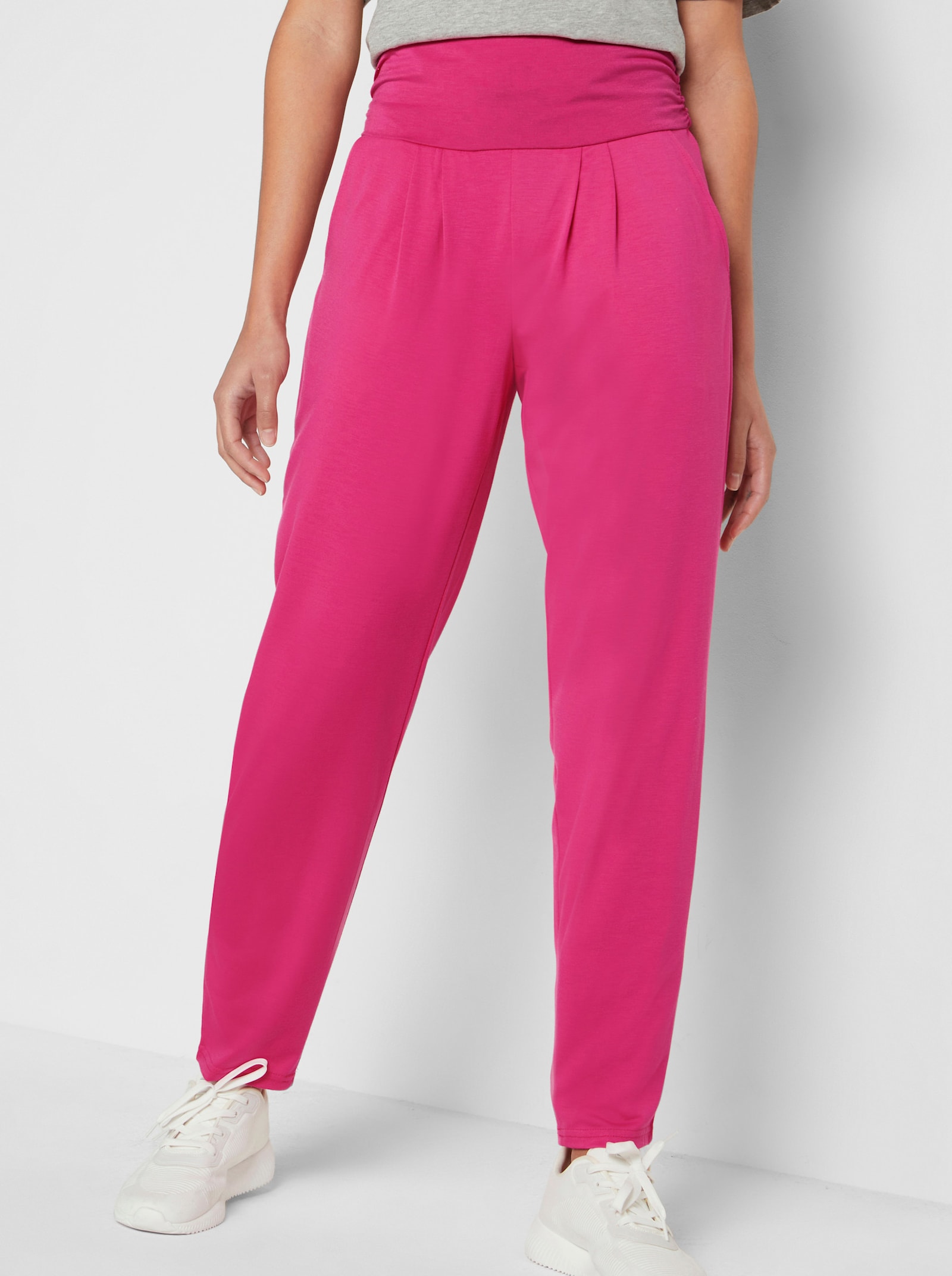 Catamaran Sports Yogahose mit umschlagbarem, breitem Bund - pink