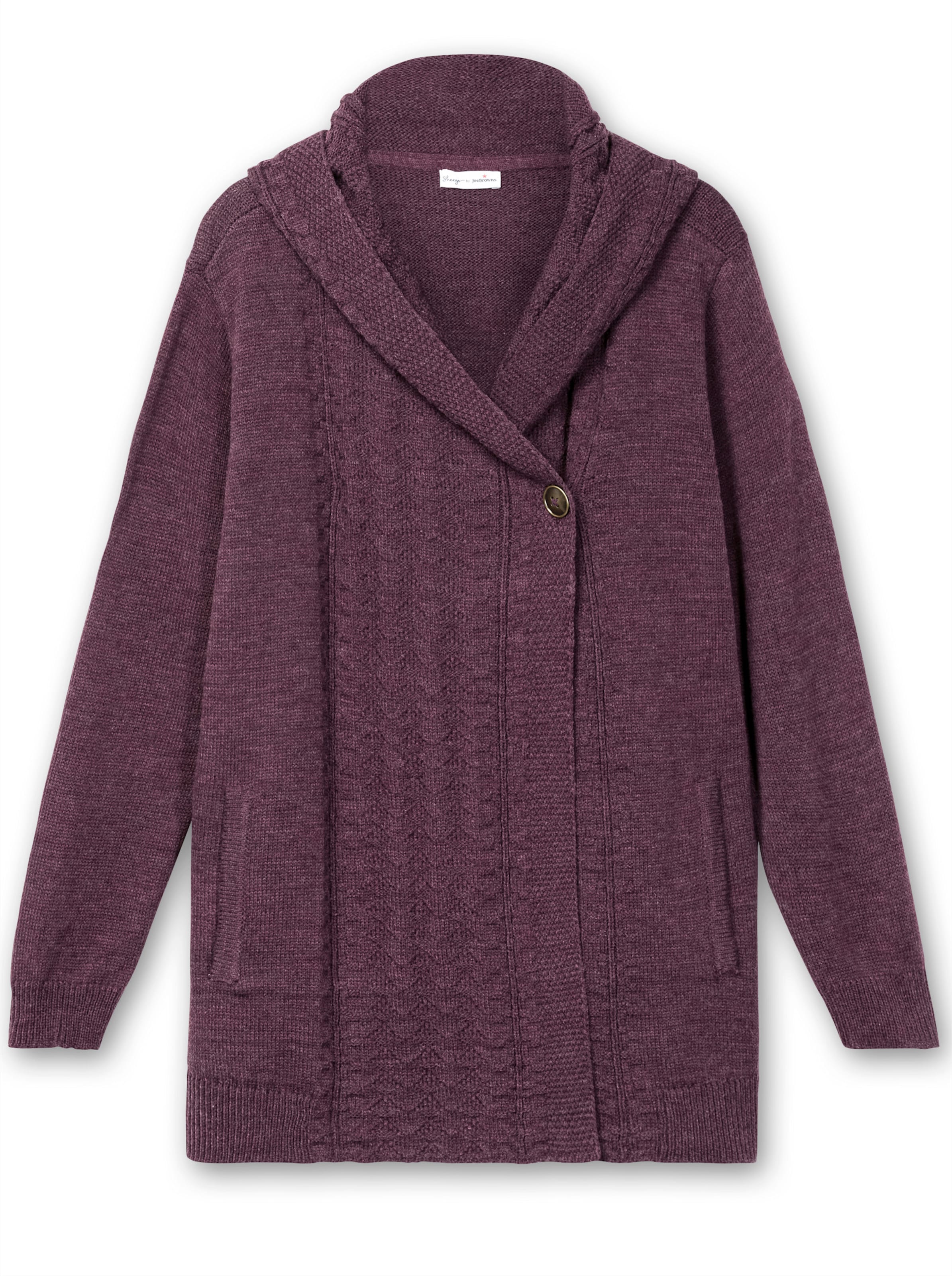 Thumbnail - Kapuzenstrickjacke