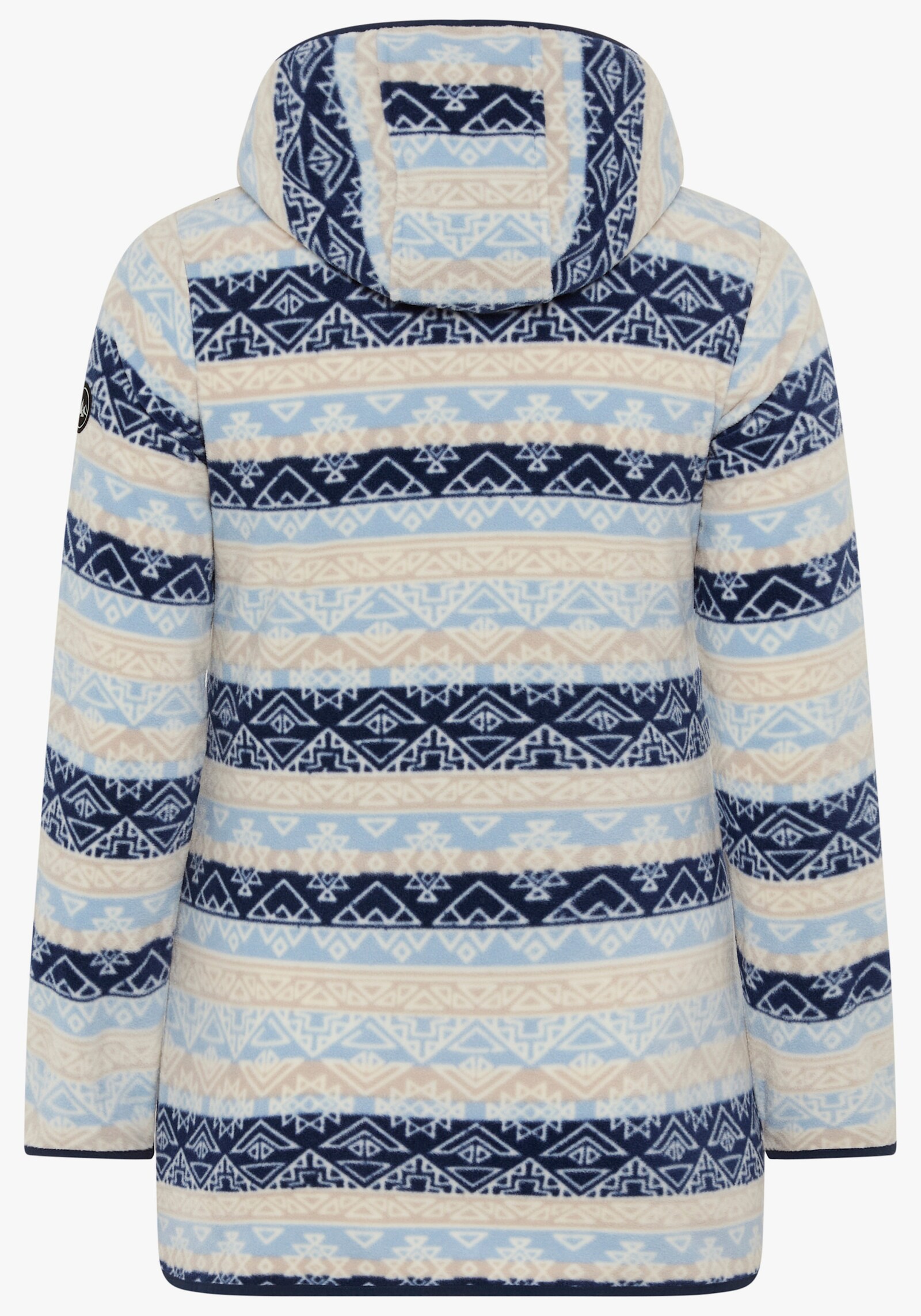 Polarino Fleecejacke - blau-woll weiß