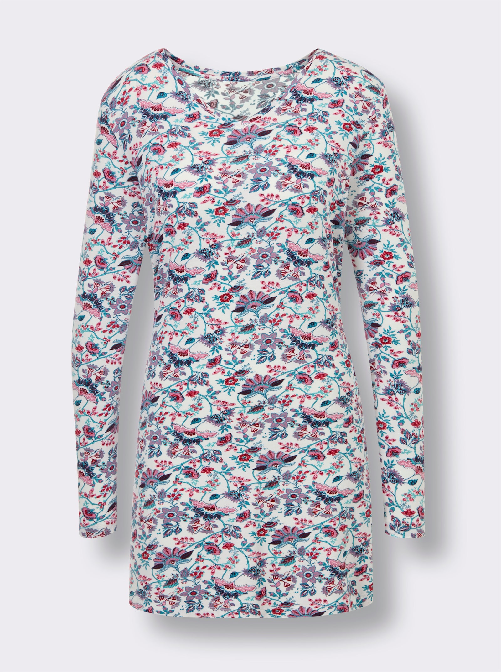 wäschepur Pyjama - ecru/oceaan bedrukt