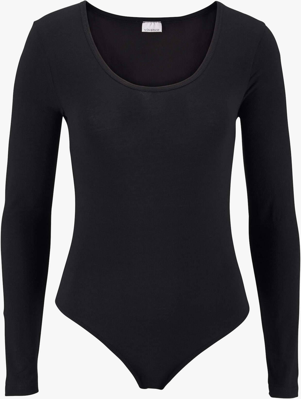 Vivance Body met lange mouwen - zwart, wit