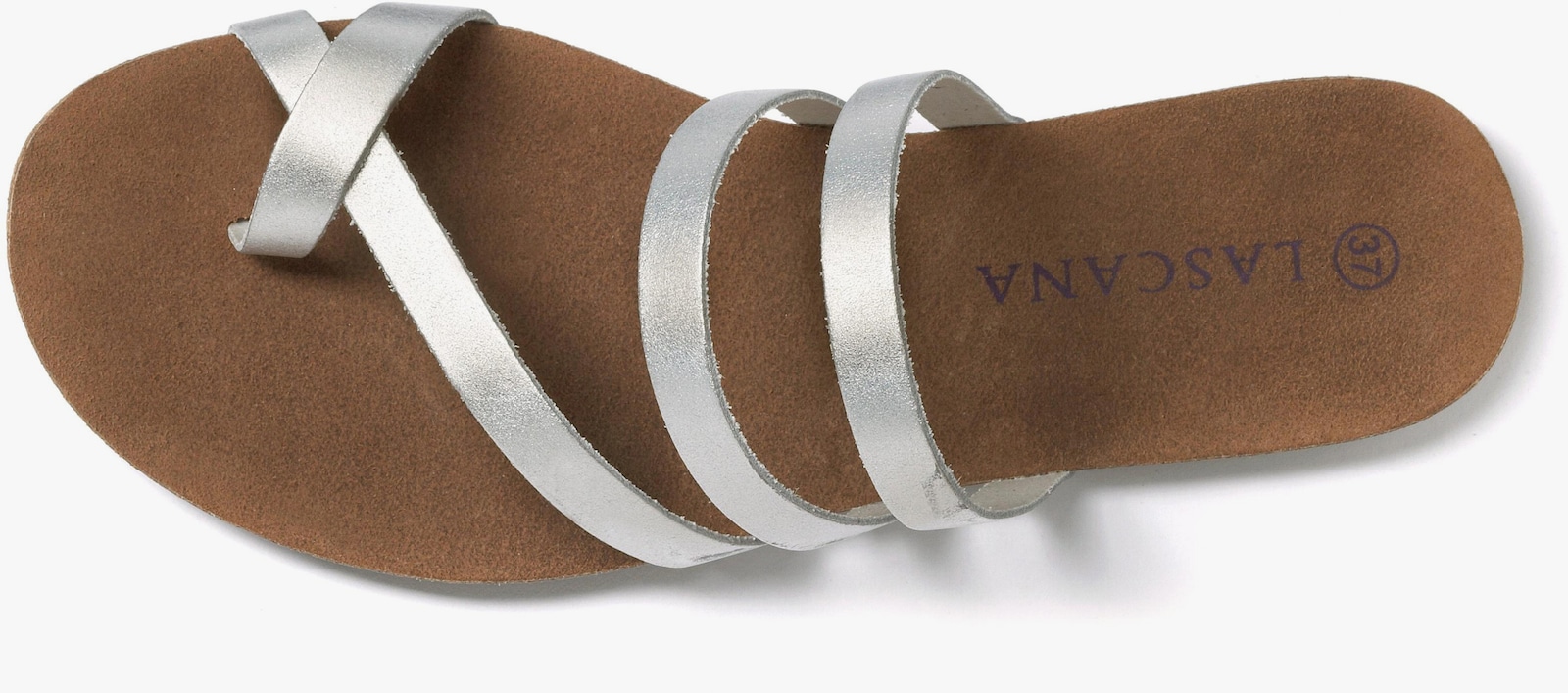 LASCANA Zehentrenner - silberfarben