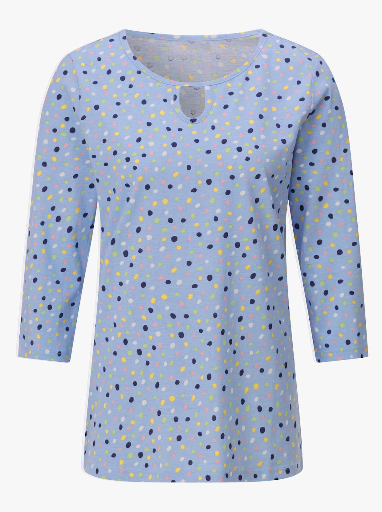 3/4-Arm-Shirt mit Grafik-Druck - eisblau-bedruckt