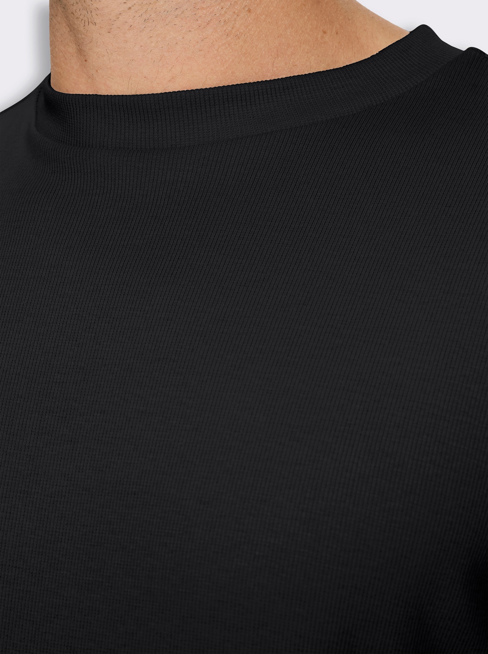 Marco Donati Kurzarmshirt im Loose-Fit, Baumwolle - schwarz