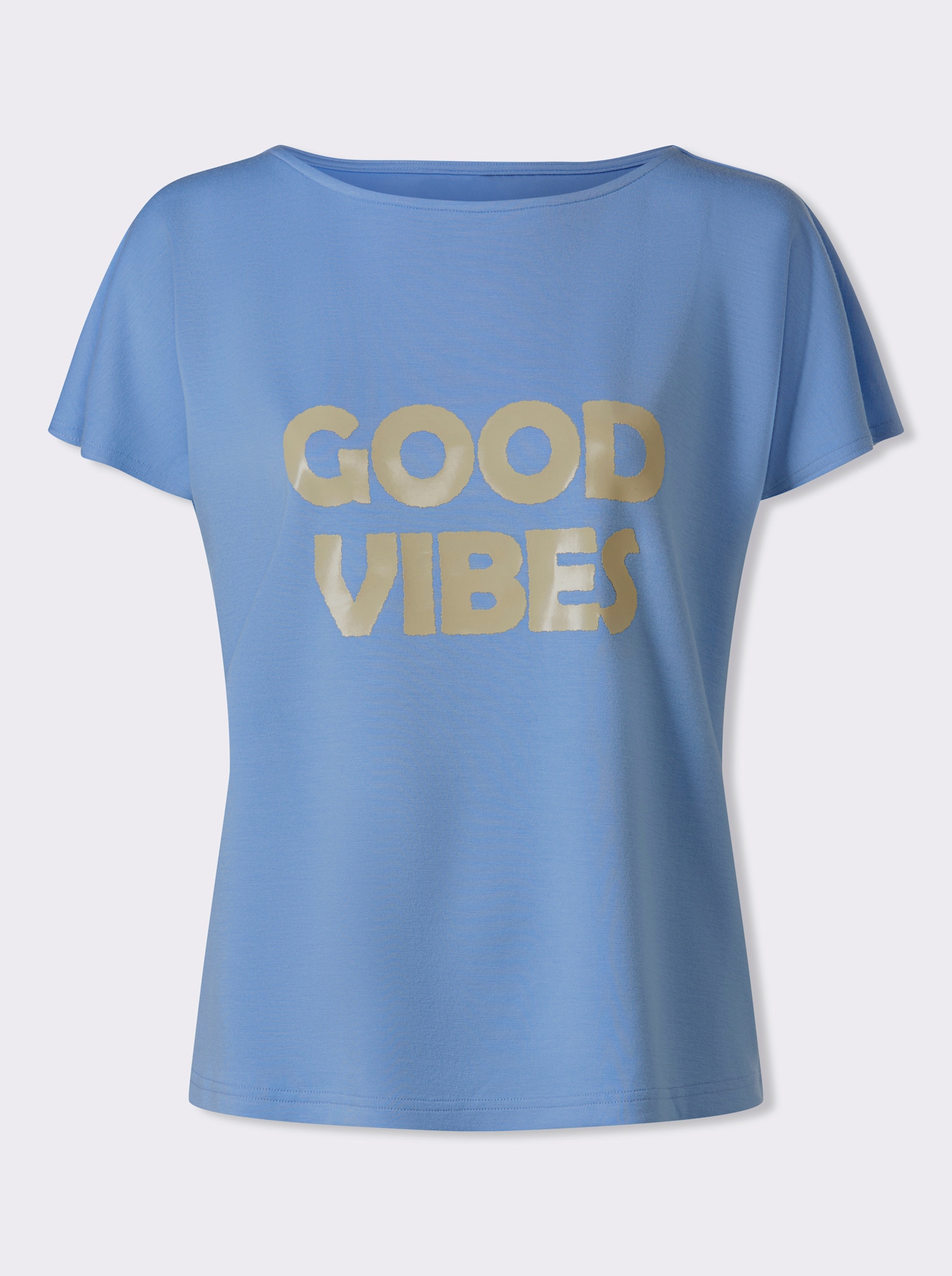 heine Kurzarmshirt - himmelblau-sand