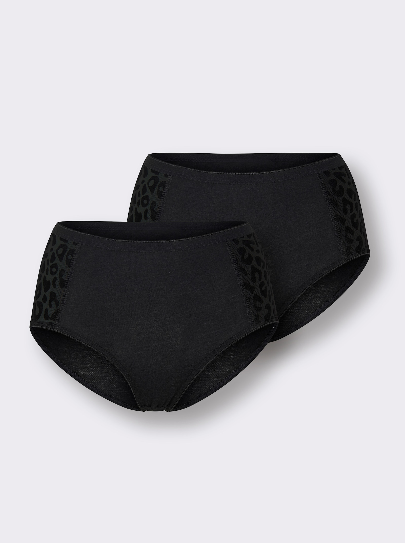 wäschepur Taillenslip mit Tüllspitze - schwarz