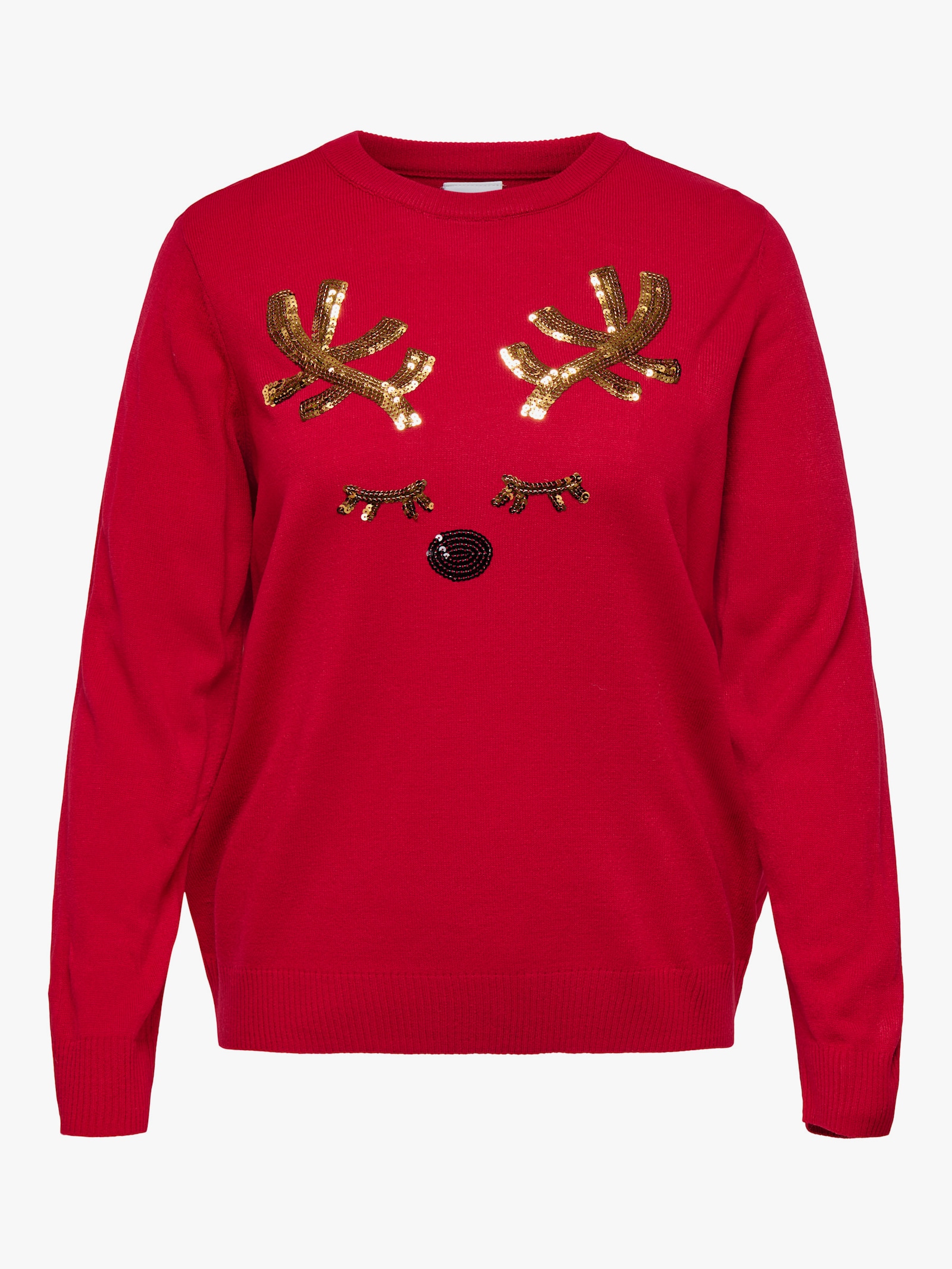 ONLY CARMAKOMA Weihnachtspullover - salsa detail:sequins antler