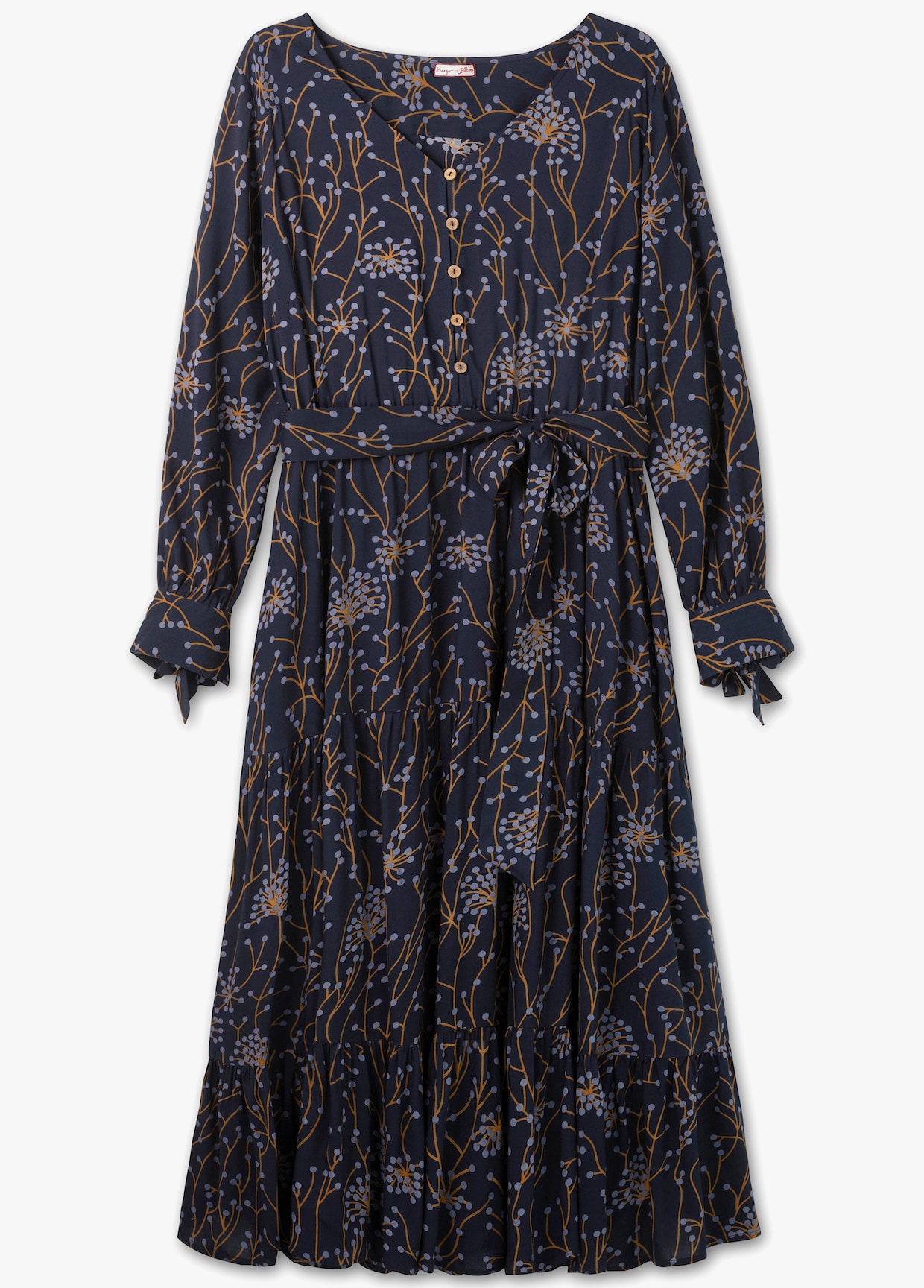sheego by Joe Browns Maxi-jurk - nachtblauw bedrukt