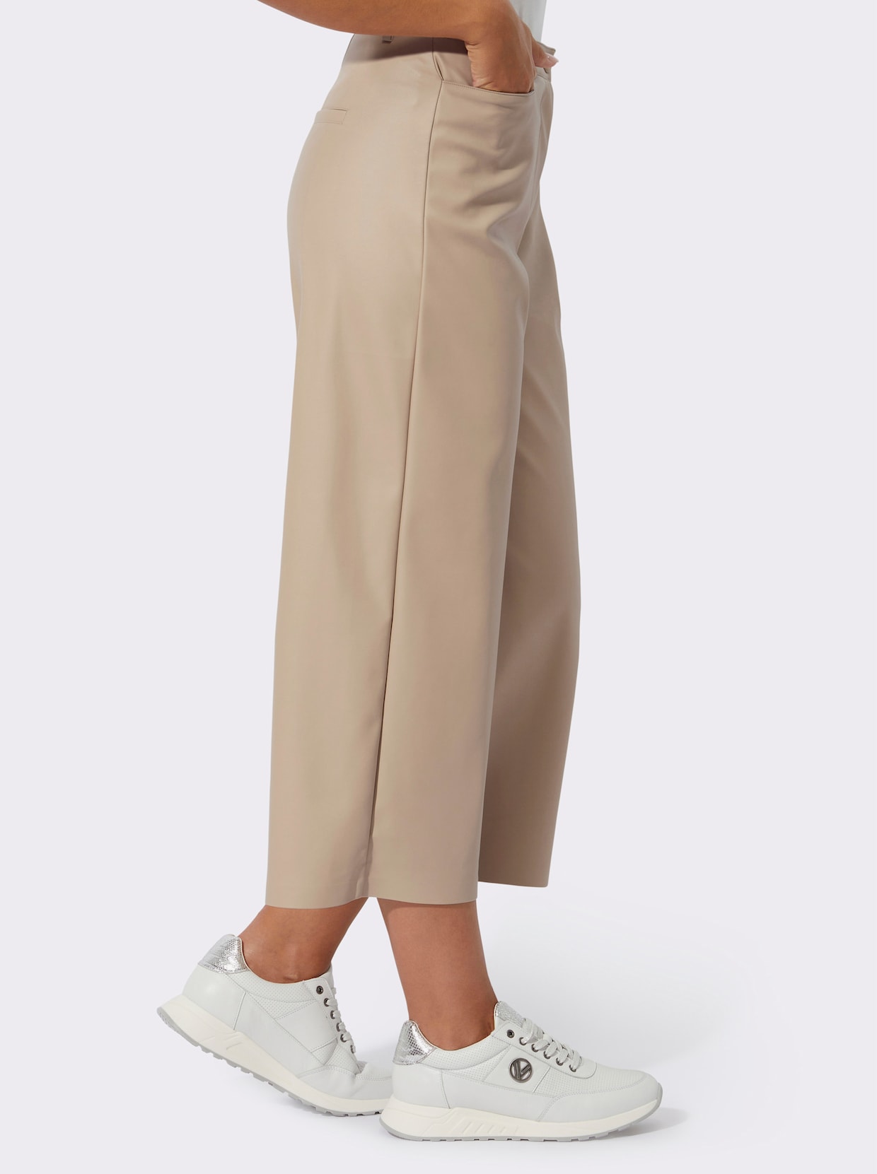 Pantalon en synthétique - beige