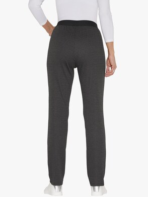 Hose - schwarz-gemustert