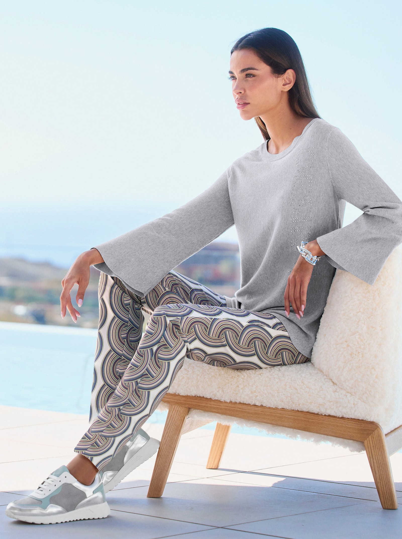 heine Baskets - gris-couleur argenté