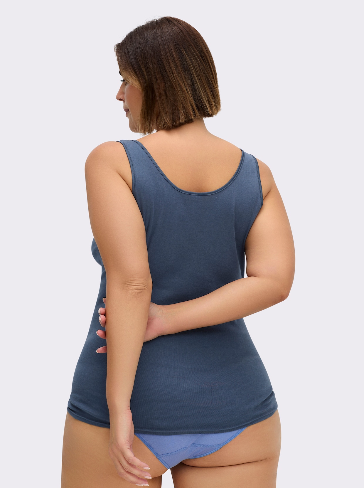 Nina von C. Achselhemd - mittelblau