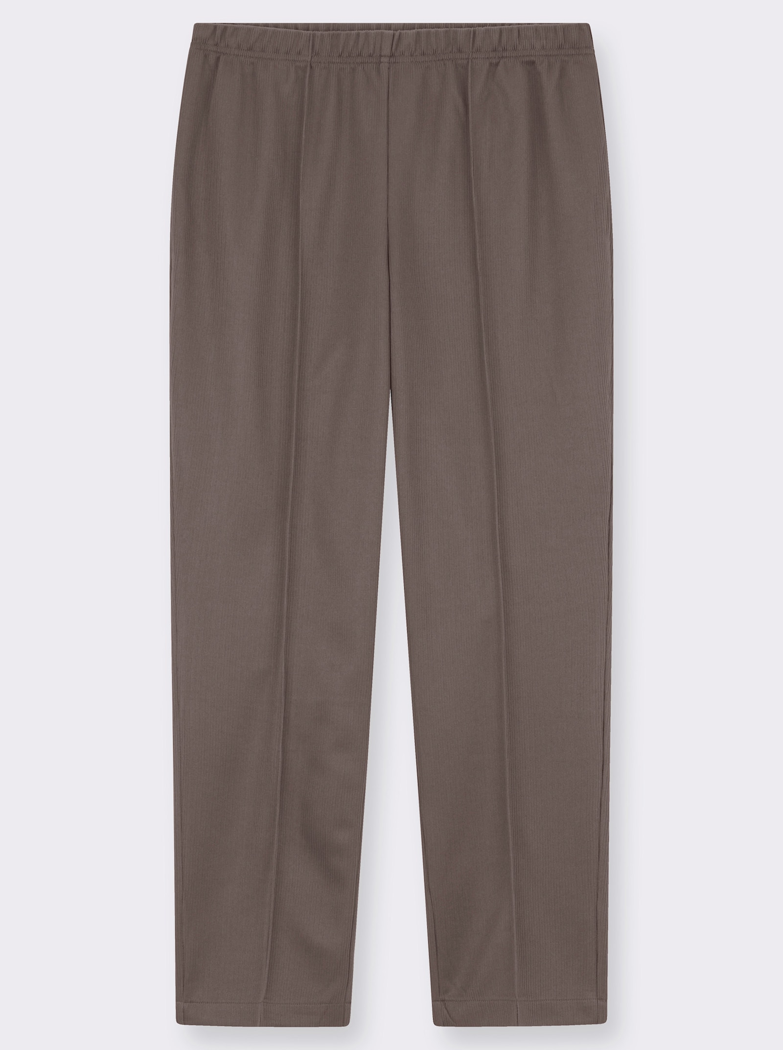 Hose mit Ripp-Struktur - taupe