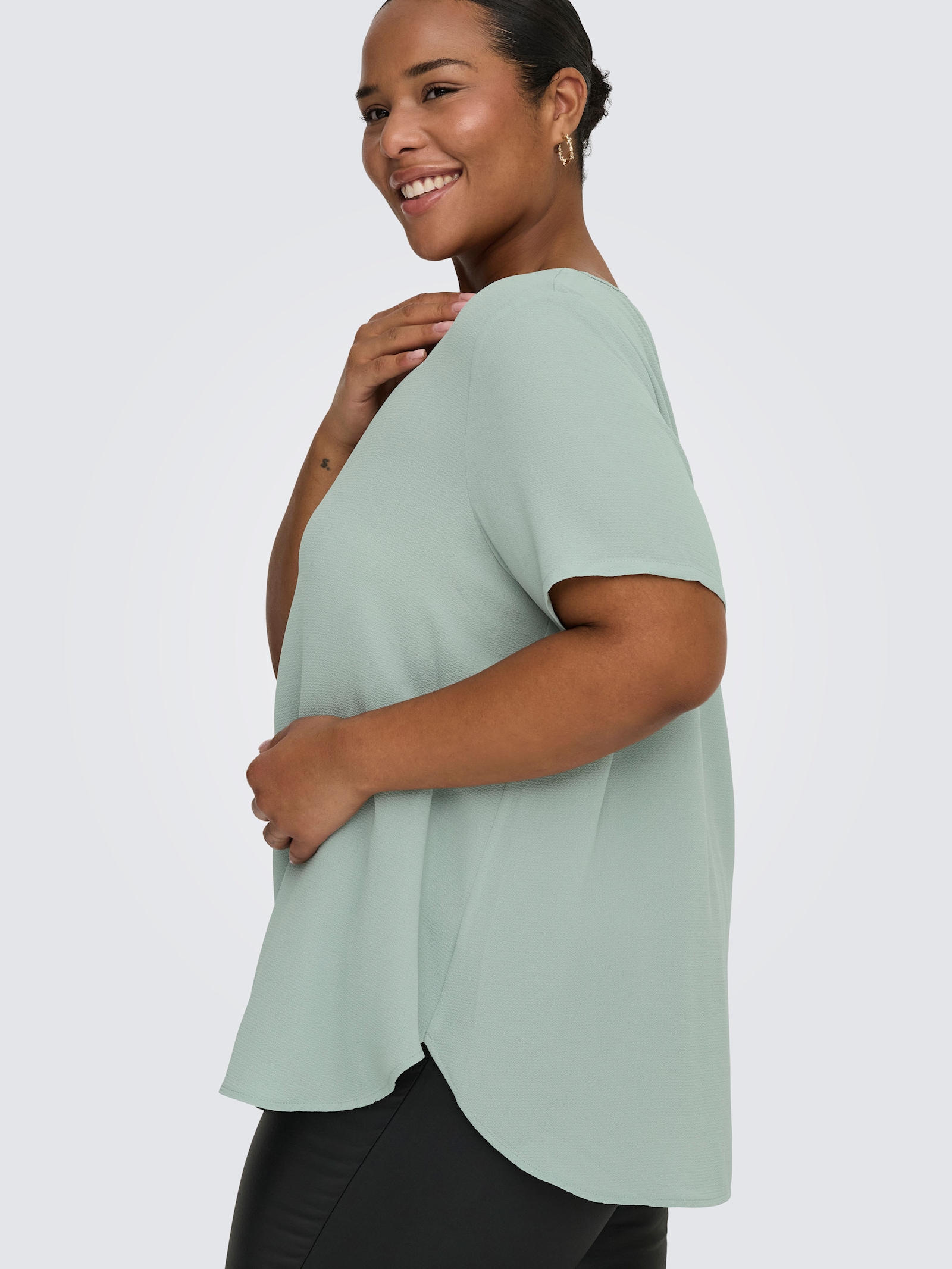 ONLY CARMAKOMA Shirtbluse - jadeite