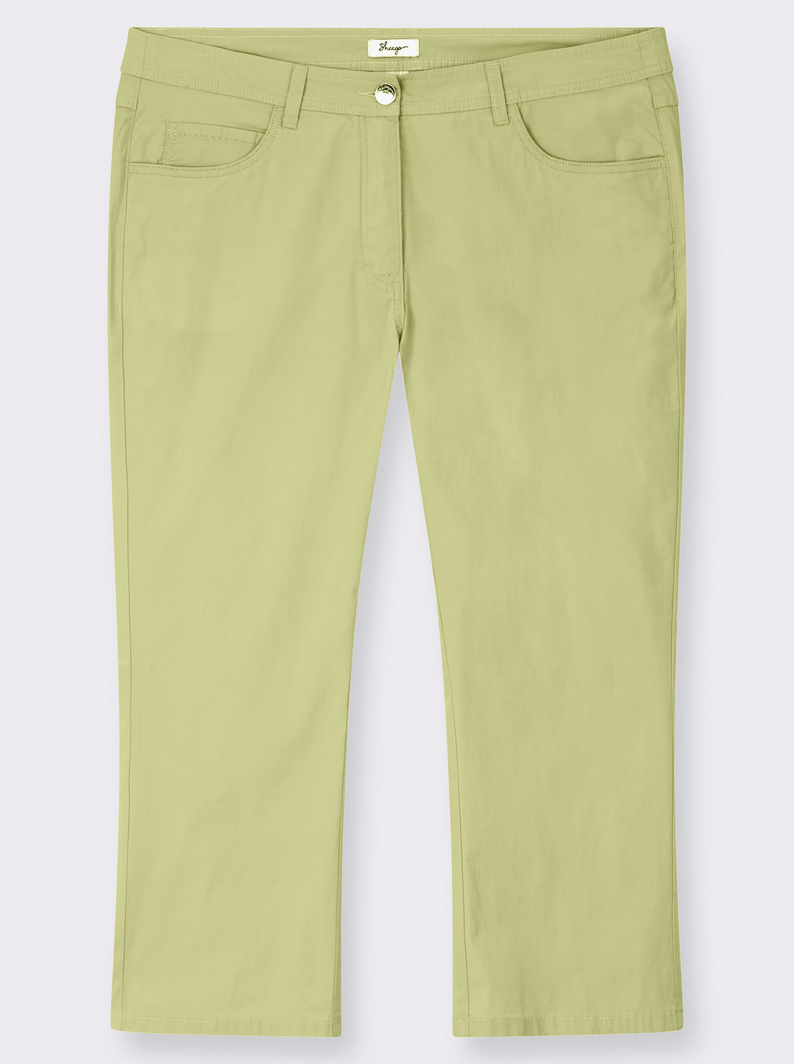sheego 7/8-Hose in leichter Bootcut-Form - pistazie