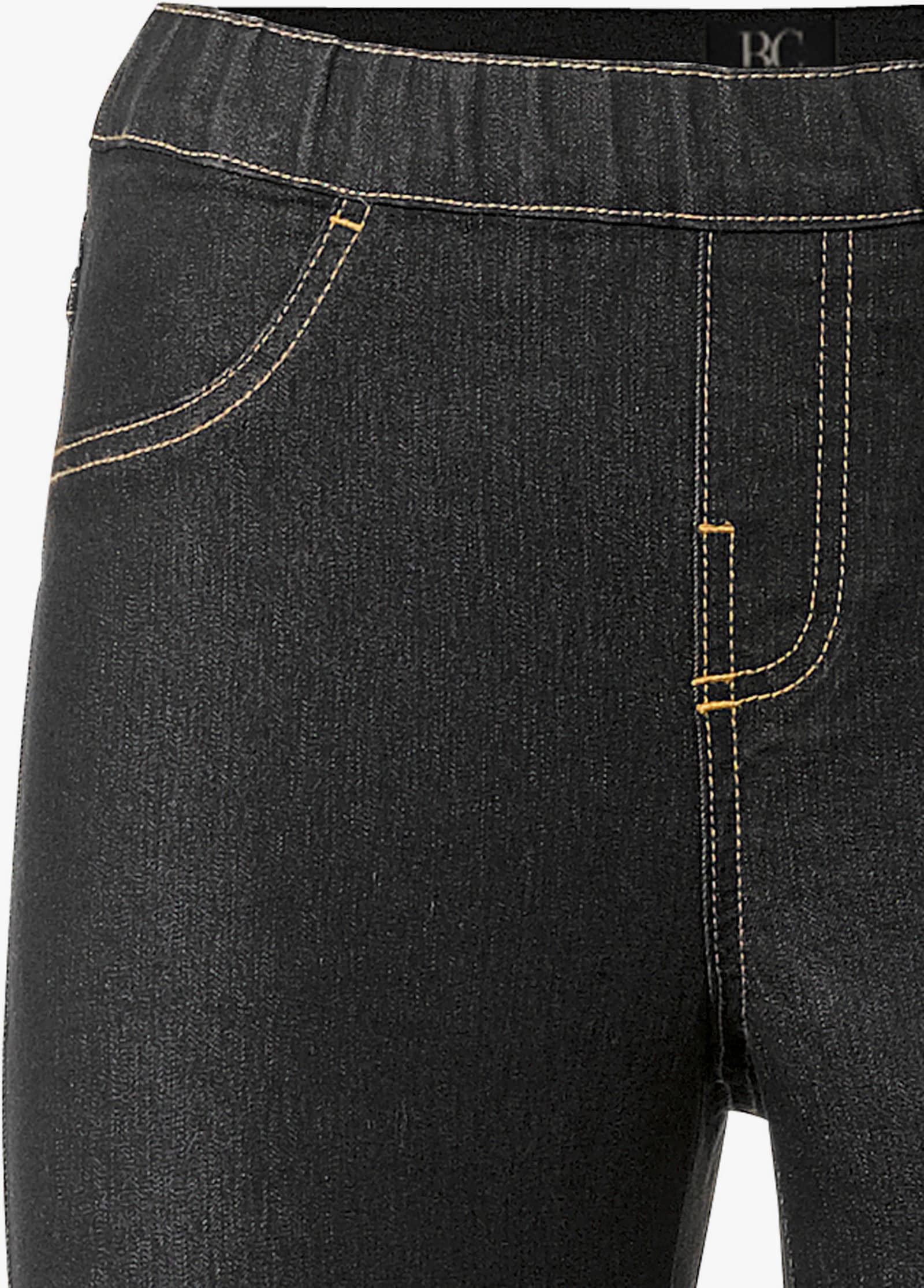 heine Jeansleggings in Used-Optik - black denim