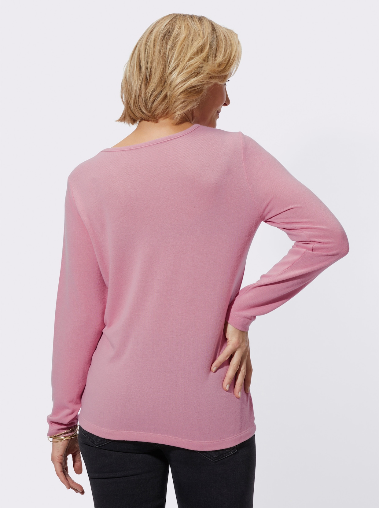 Shirt met lange mouwen - oudroze