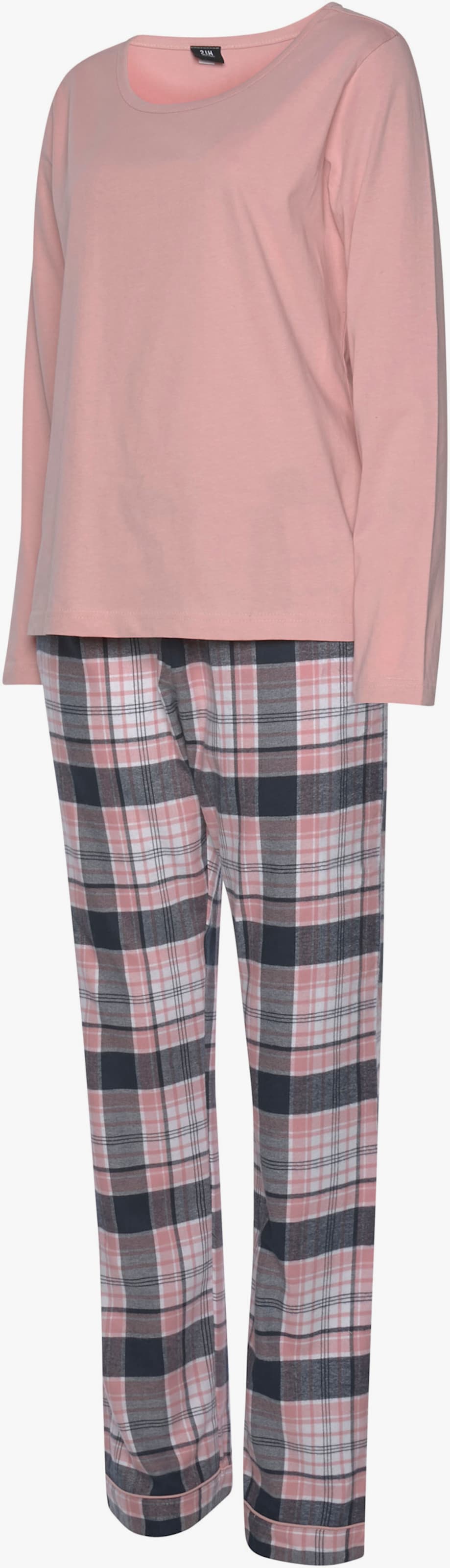 H.I.S Pyjama - lila-blau-rosa-kariert