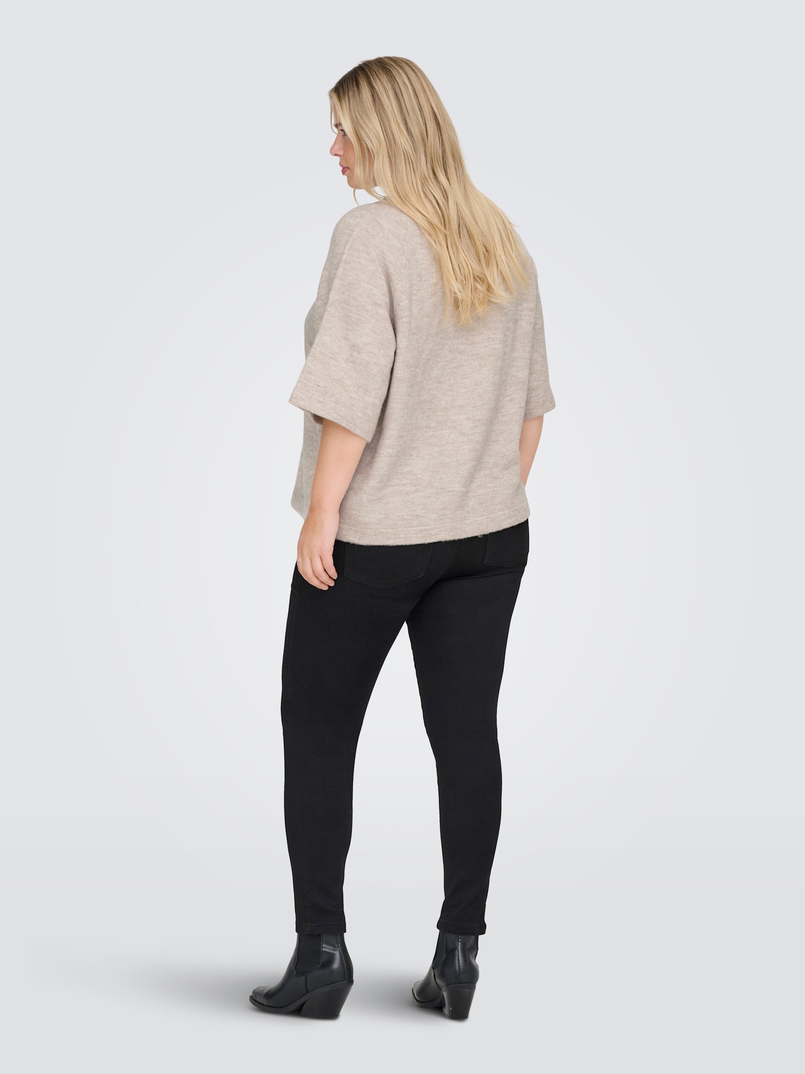 ONLY CARMAKOMA Strickpullover - pumice stone detail:melange