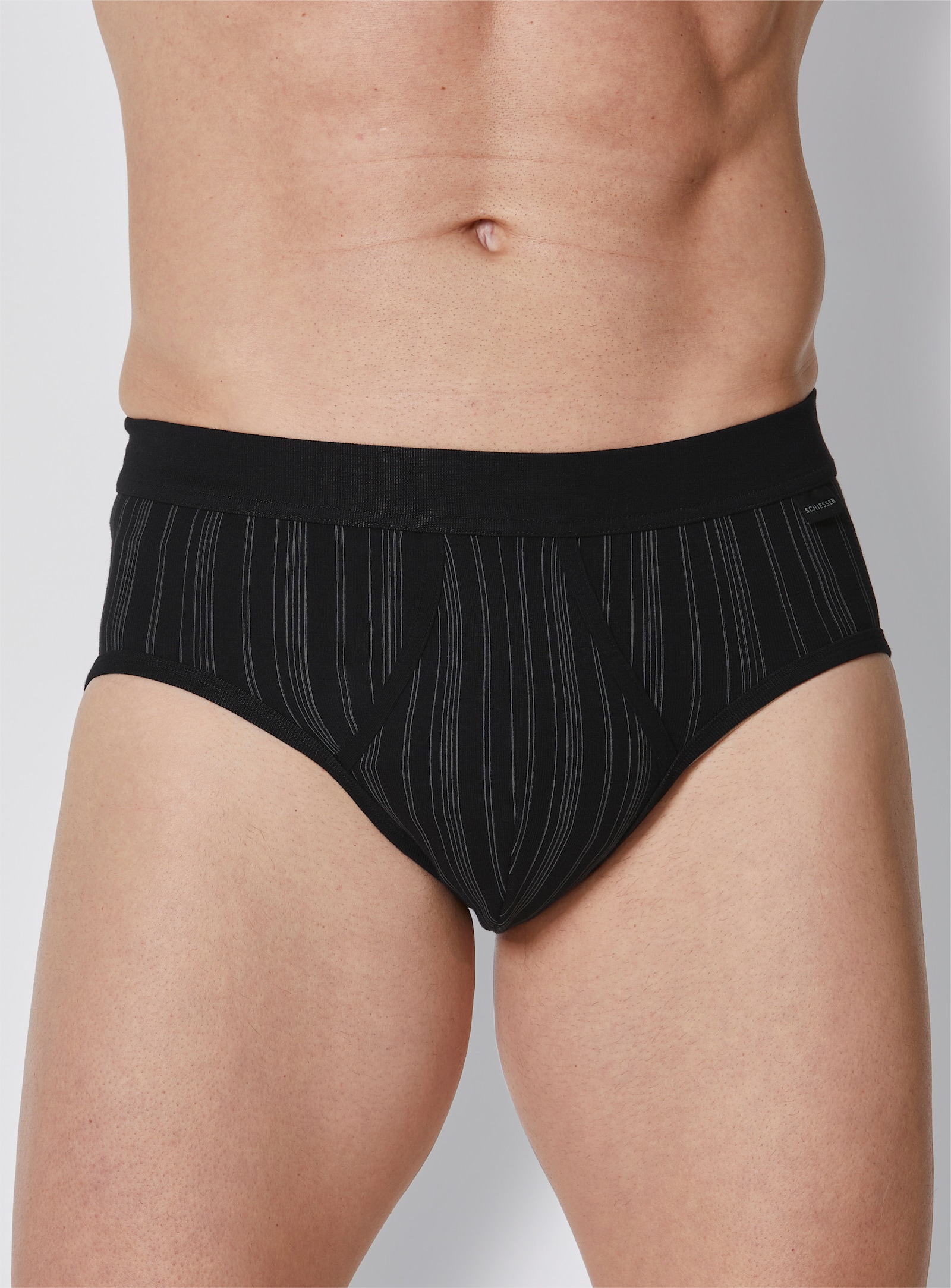 Schiesser Slips - schwarz