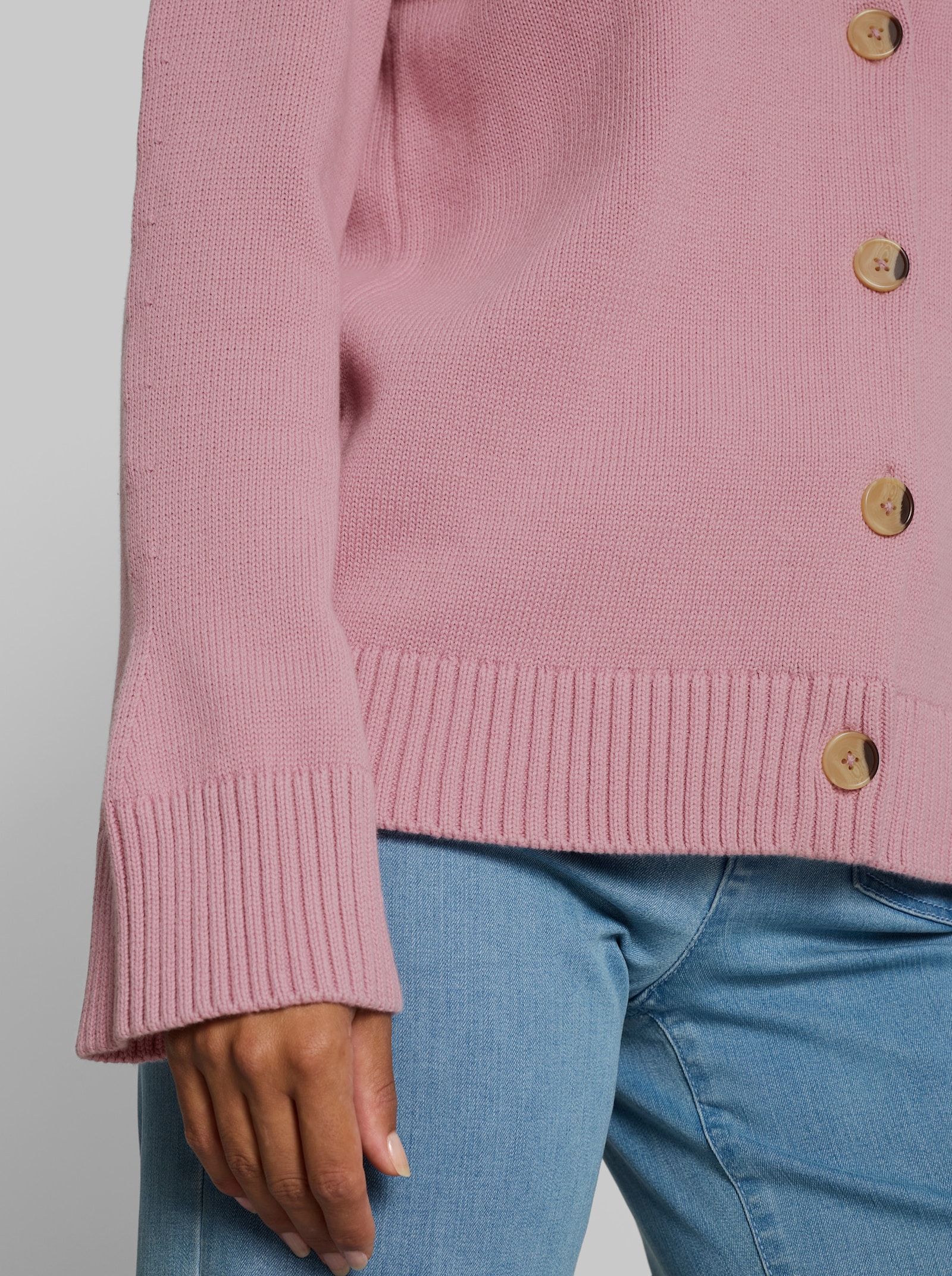 heine Strickjacke in Kurzform - rosé