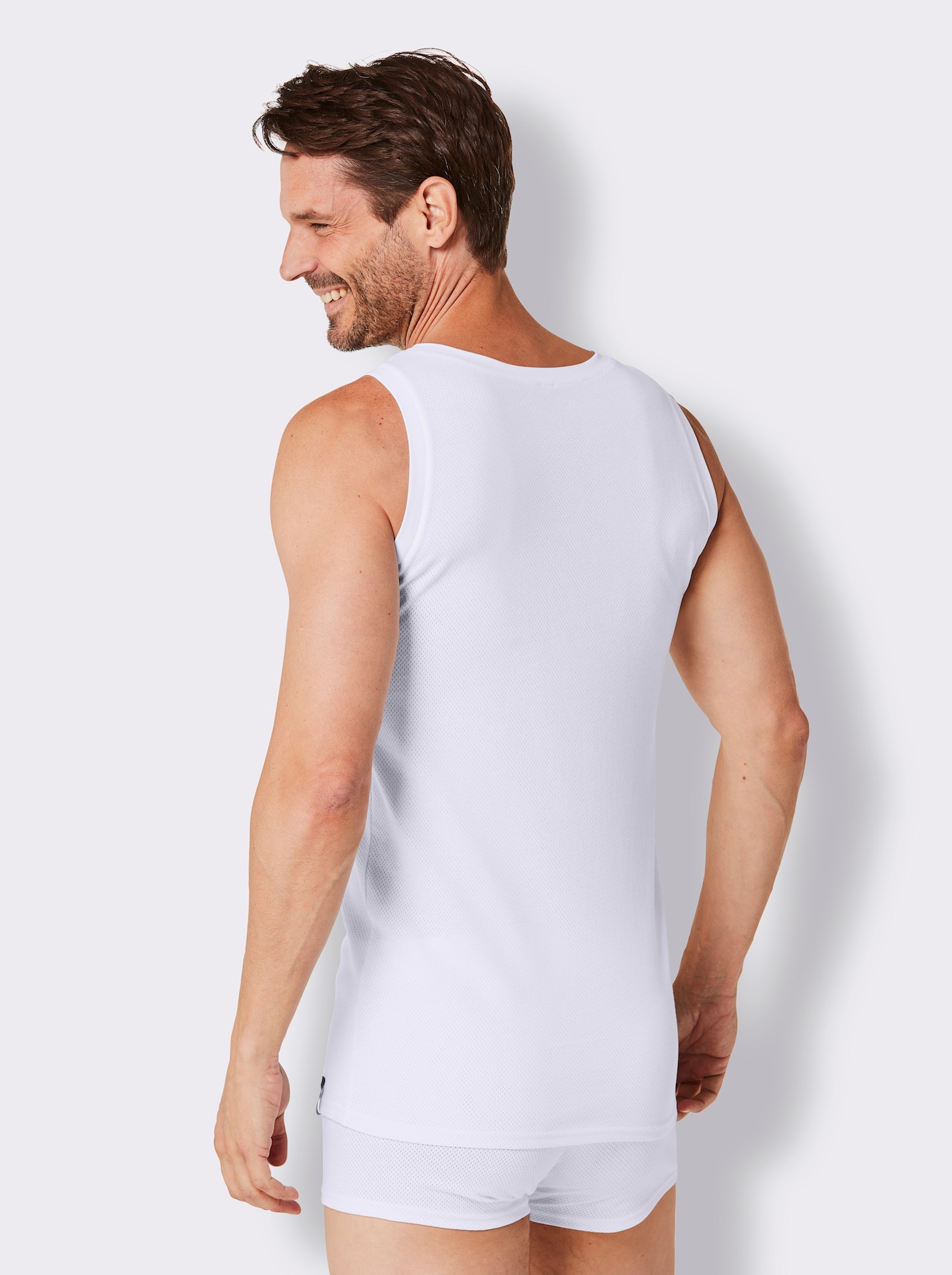 wäschepur men Onderhemd - wit