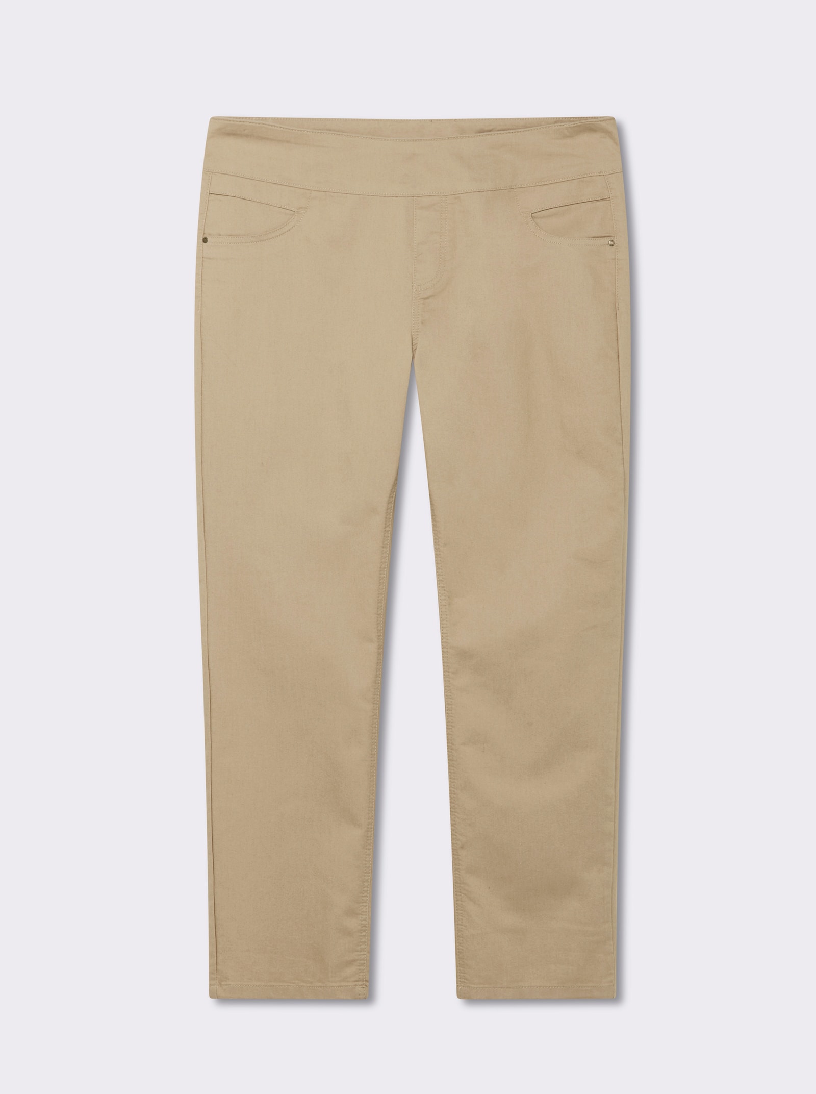 Schlupfhose mit hohem Dehnbund - sand