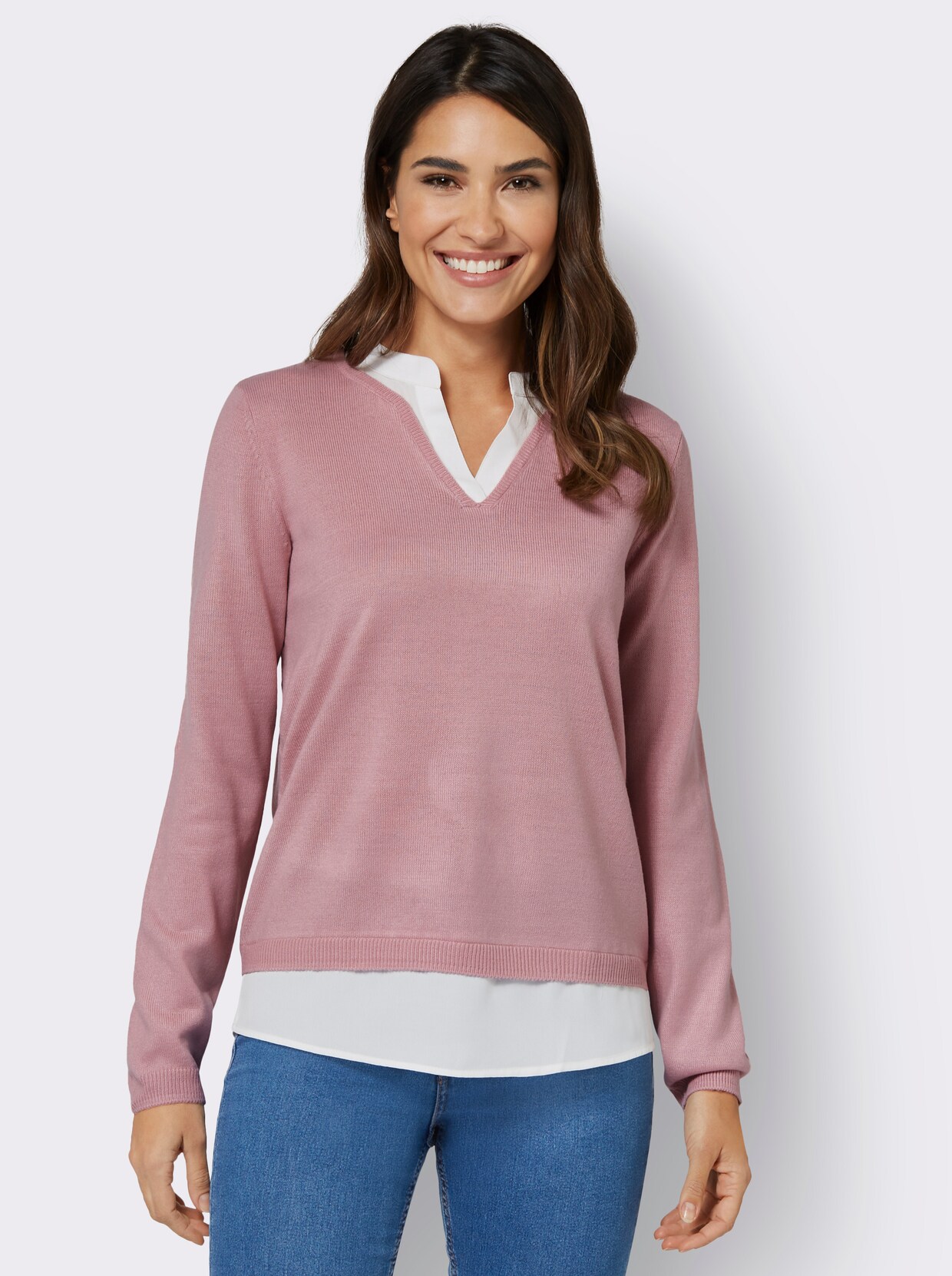 2-in-1-pullover - hortensia