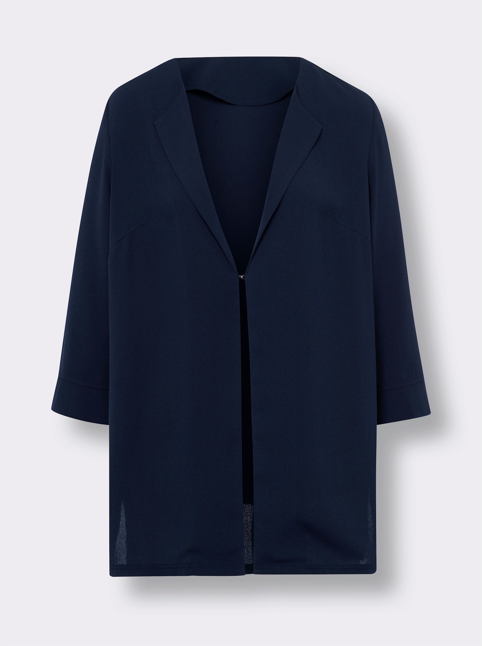 Shirtjacke mit Hakenverschluss - marine