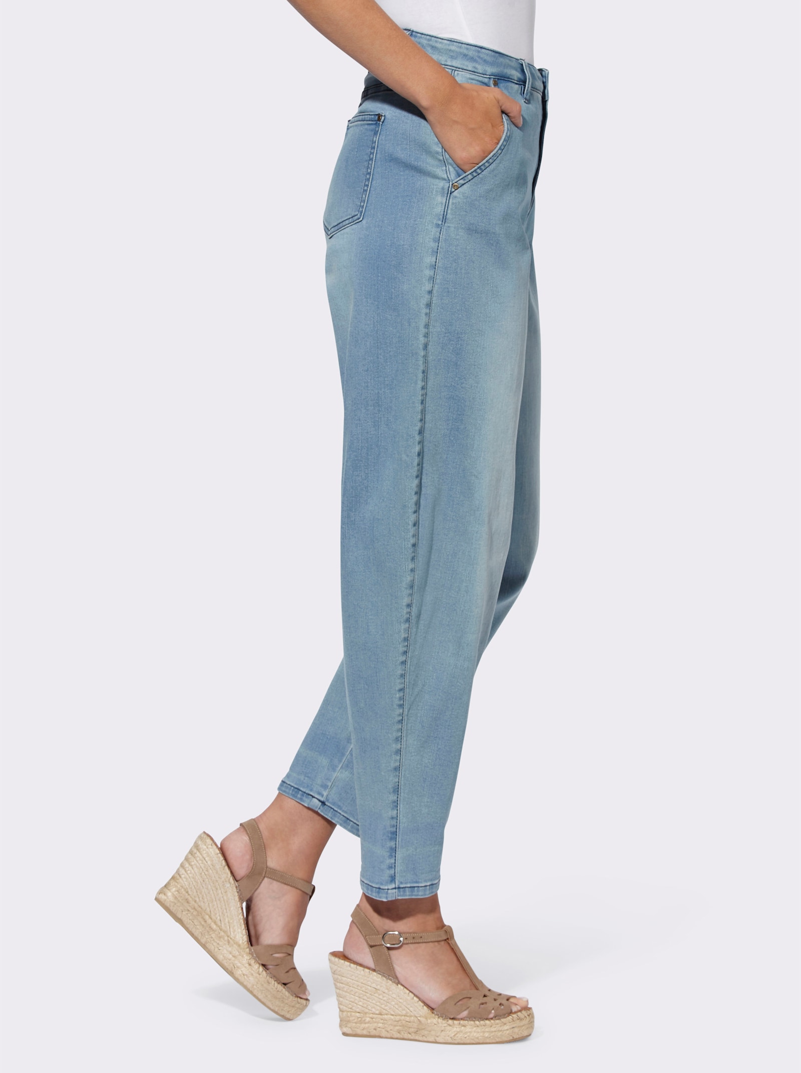 heine Jeans met wijde pijpen - blue-bleached