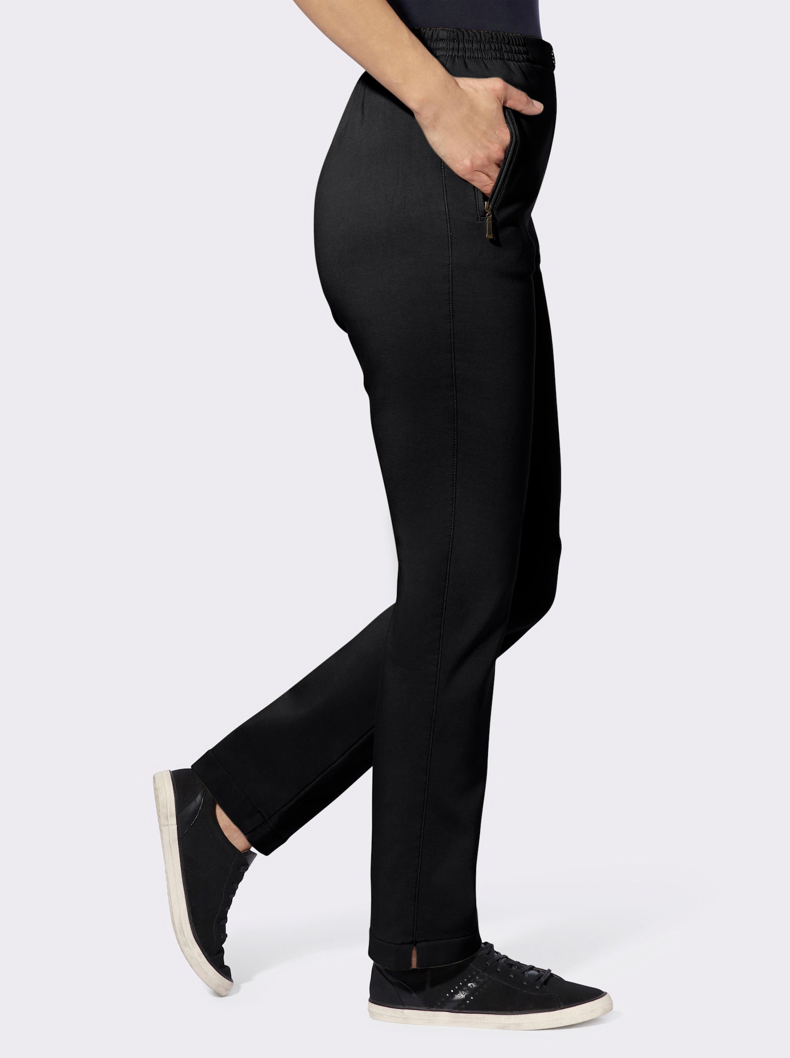 Thermobroek met superzachte fleecevoering - zwart