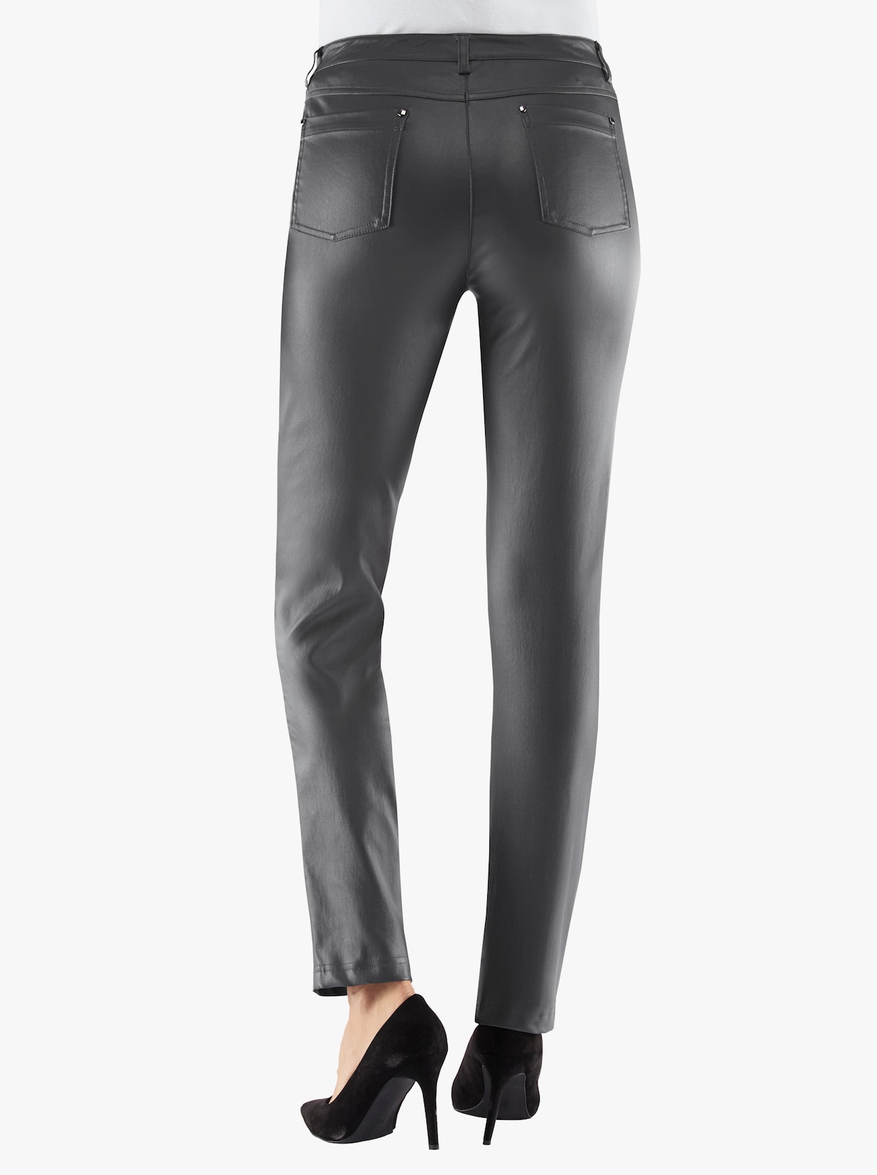 Pantalon 5 poches - anthracite