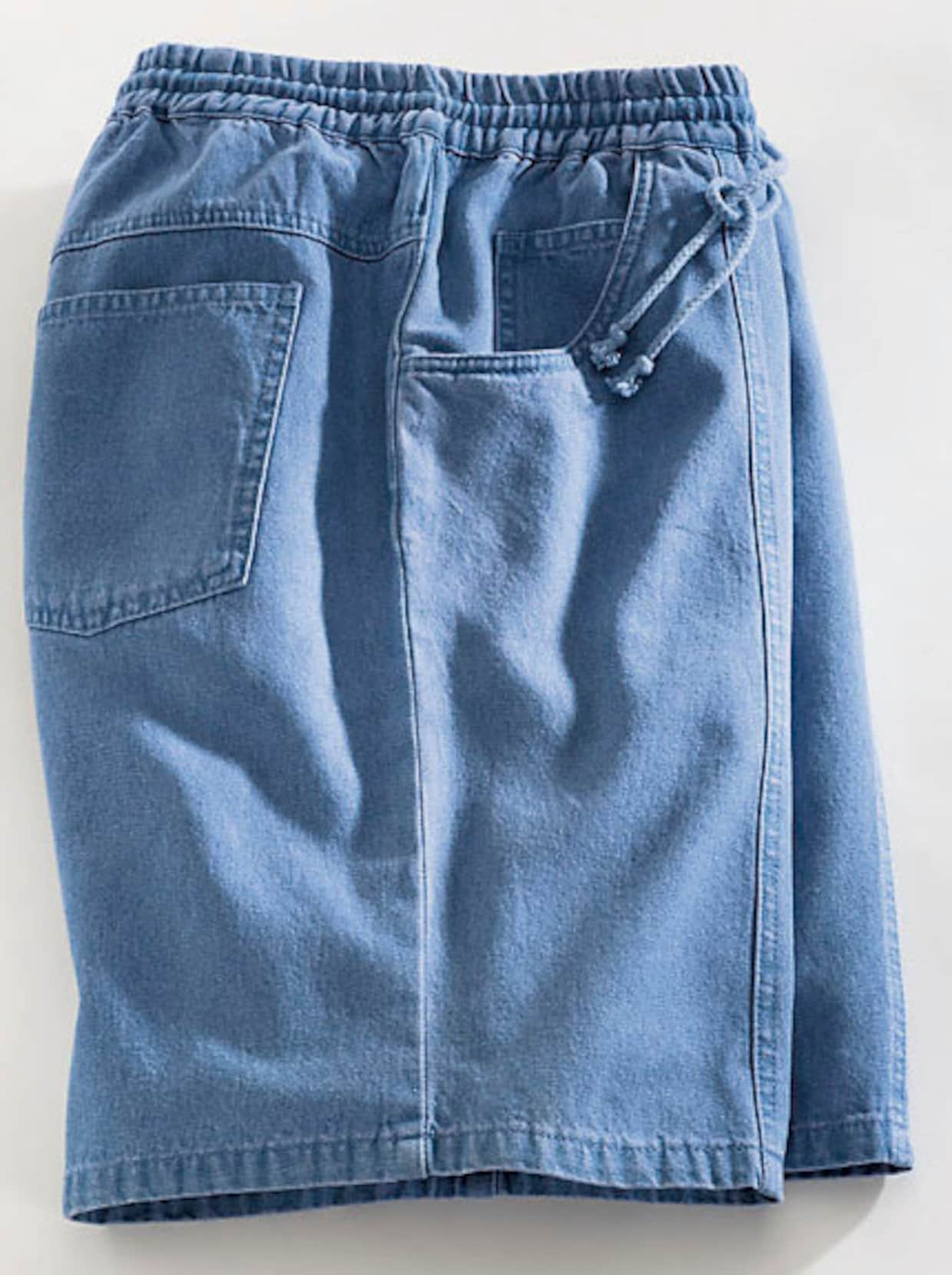 Bermudashorts med resårlinning - blue-bleached