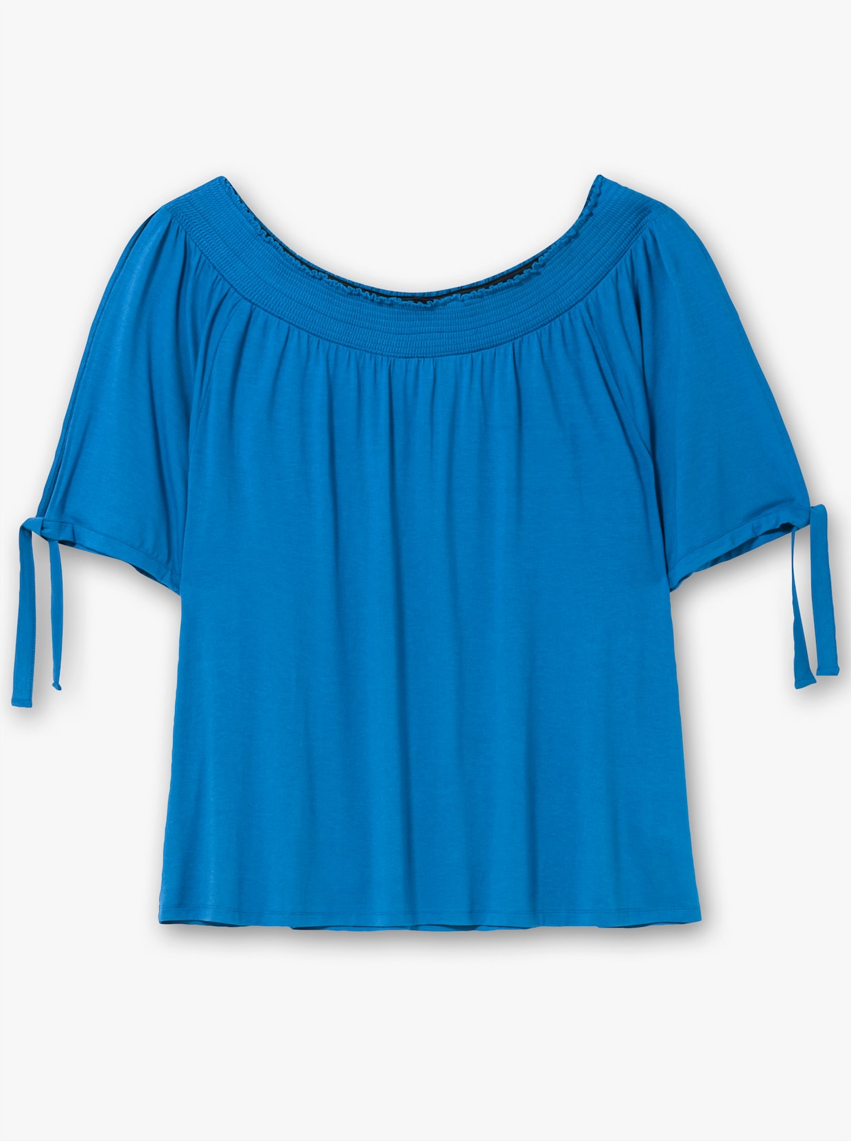 sheego Carmenshirt - kobaltblau