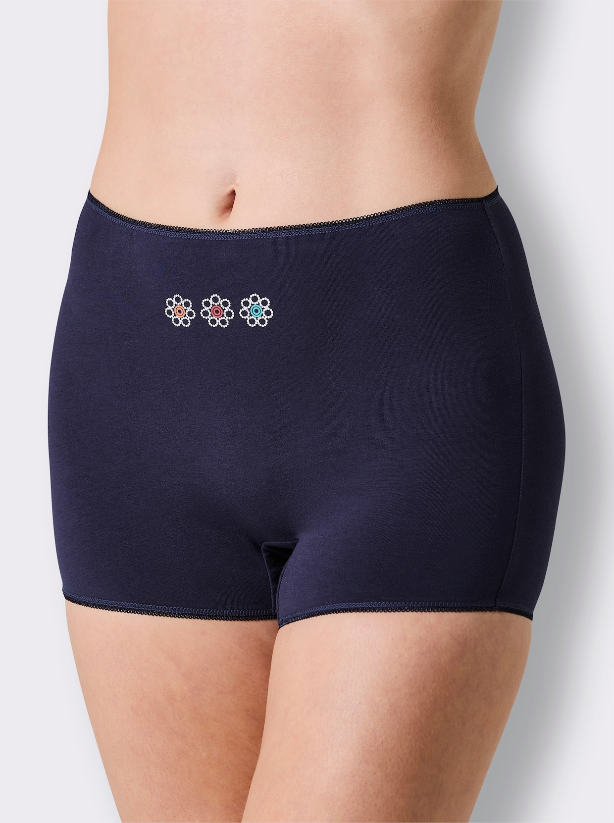 wäschepur Panty - marine + marine-bedruckt