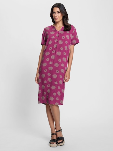 Druckkleid mit Nahttaschen - erika-sesam-bedruckt