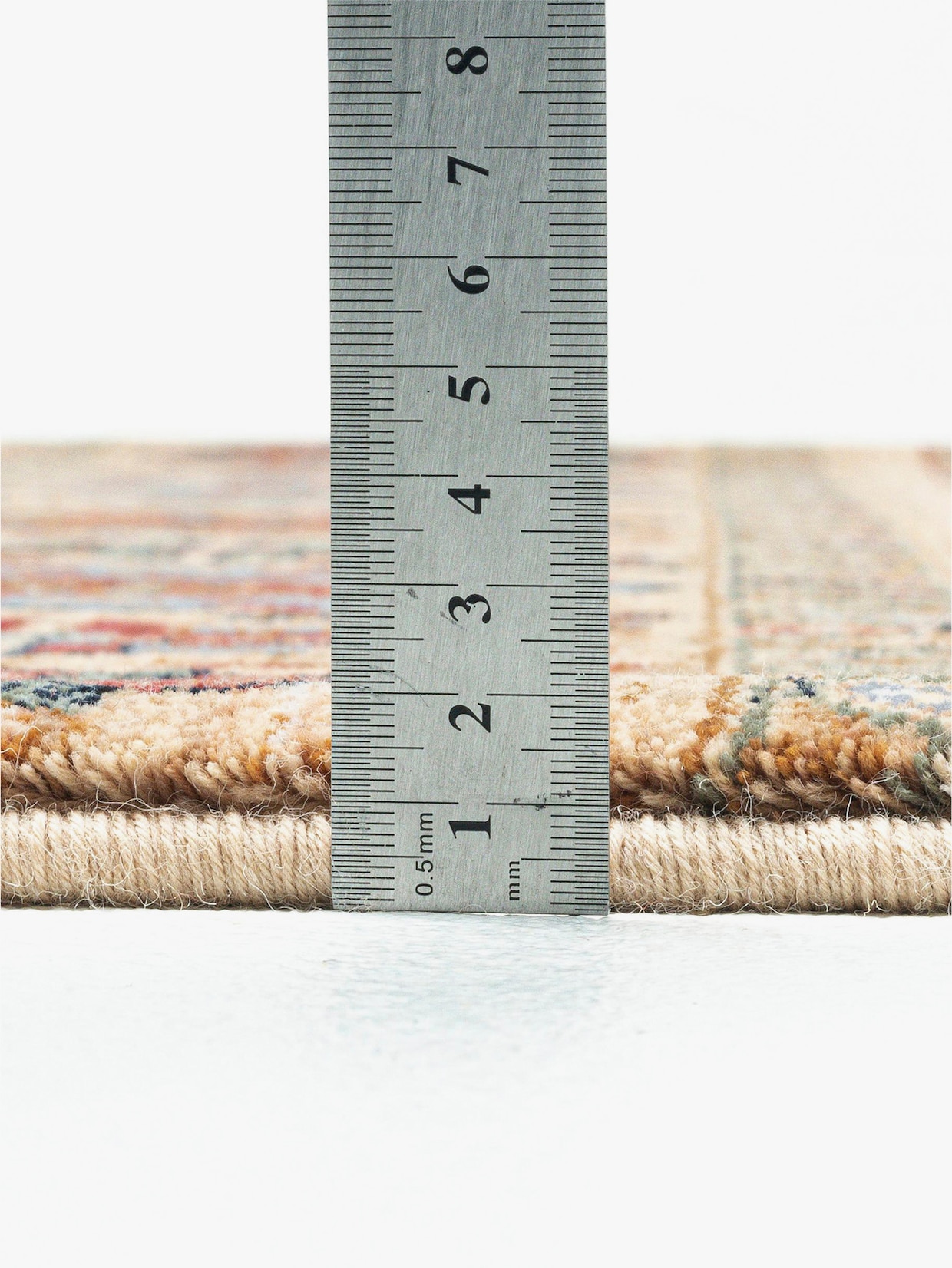 Theko Teppich - beige-gemustert