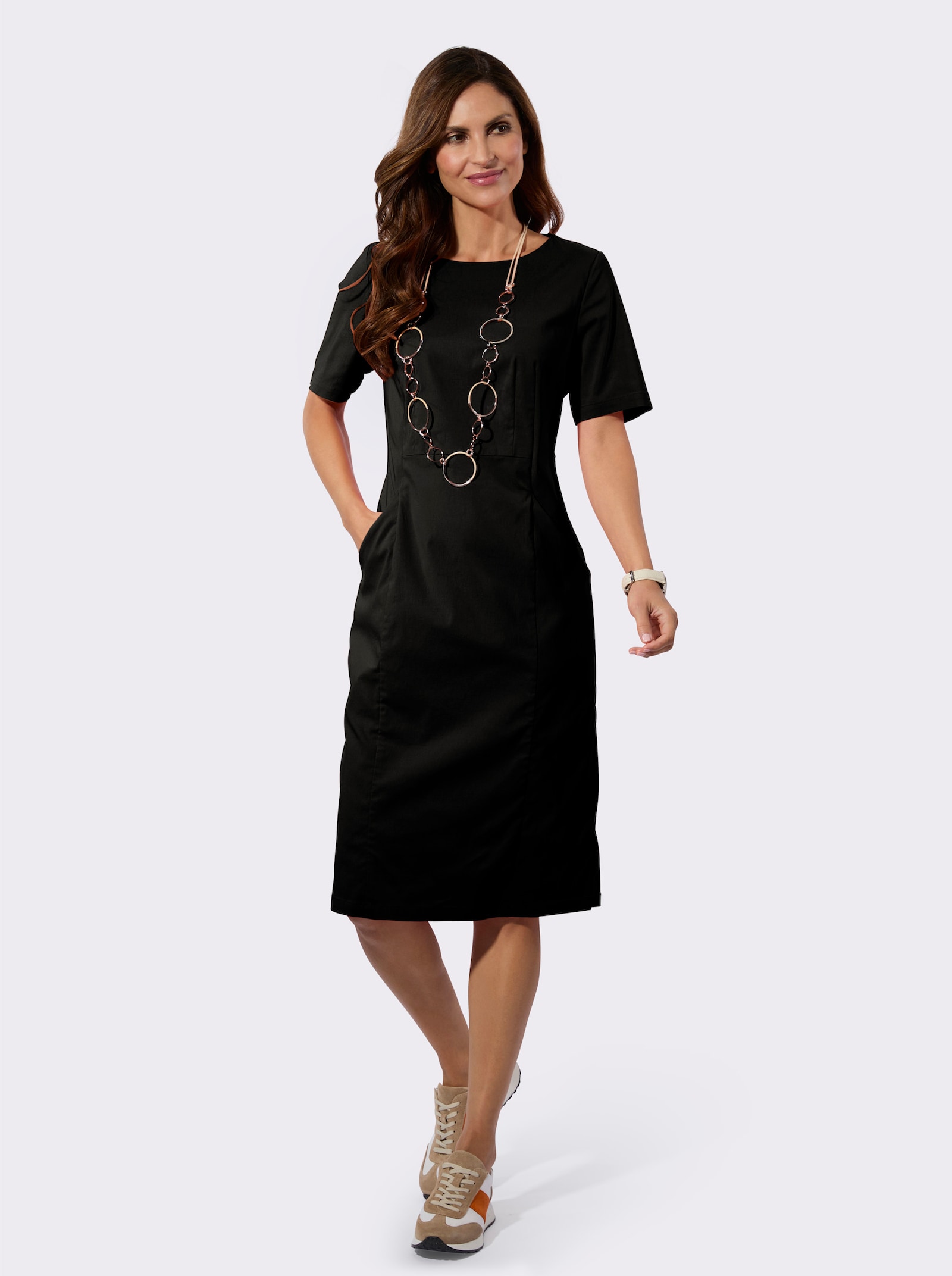 Etuikleid in Bengalin-Qualität - schwarz