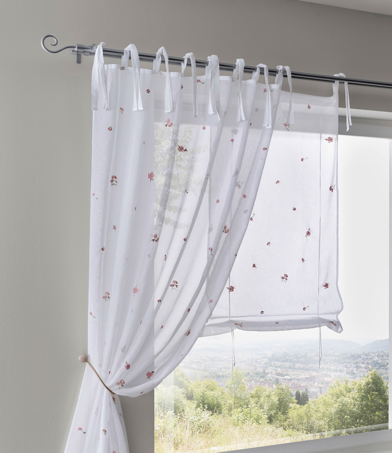 heine home Gardinenstange - silberfarben