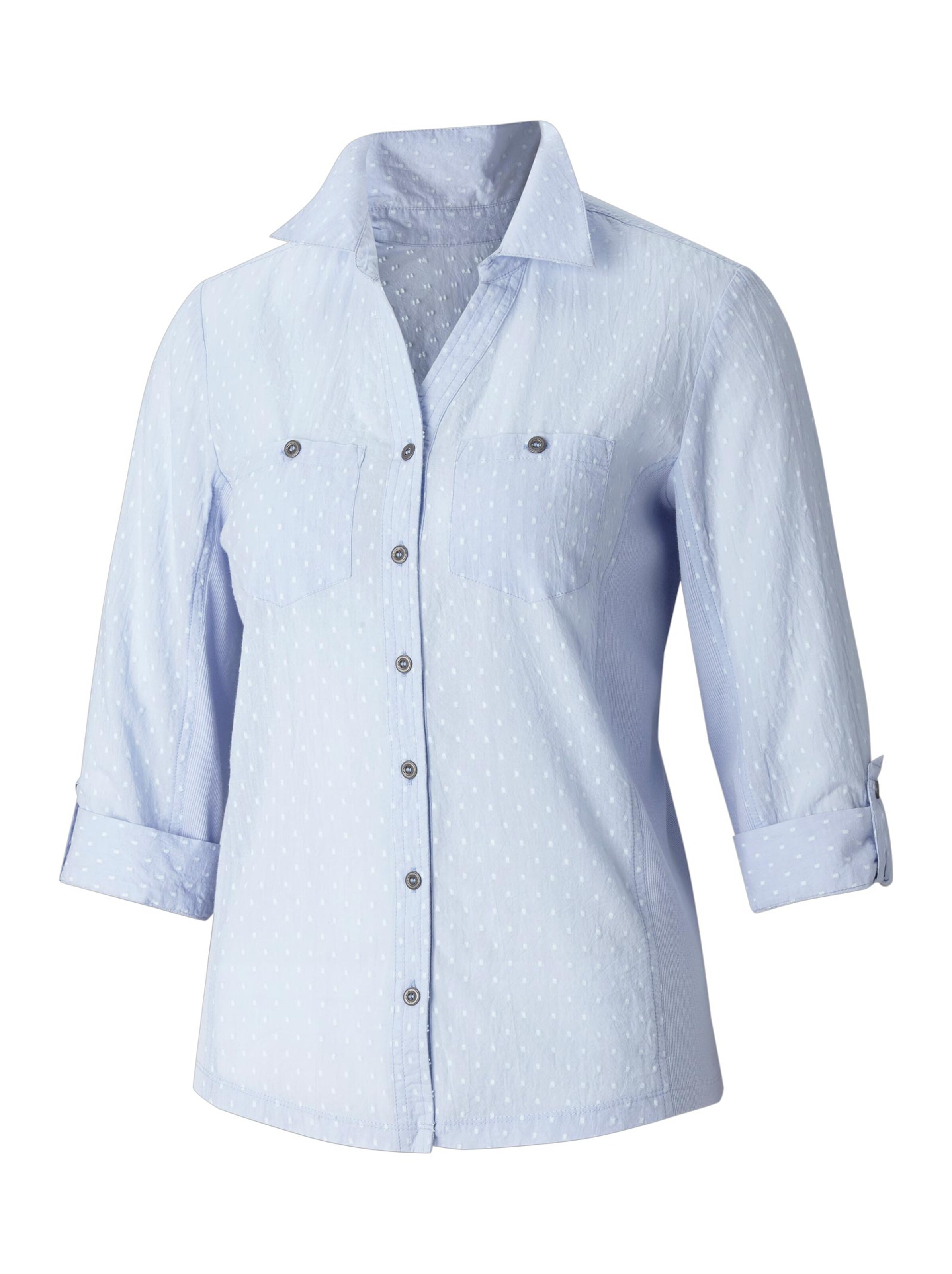 Collection L Hemdbluse - bleu-getupft